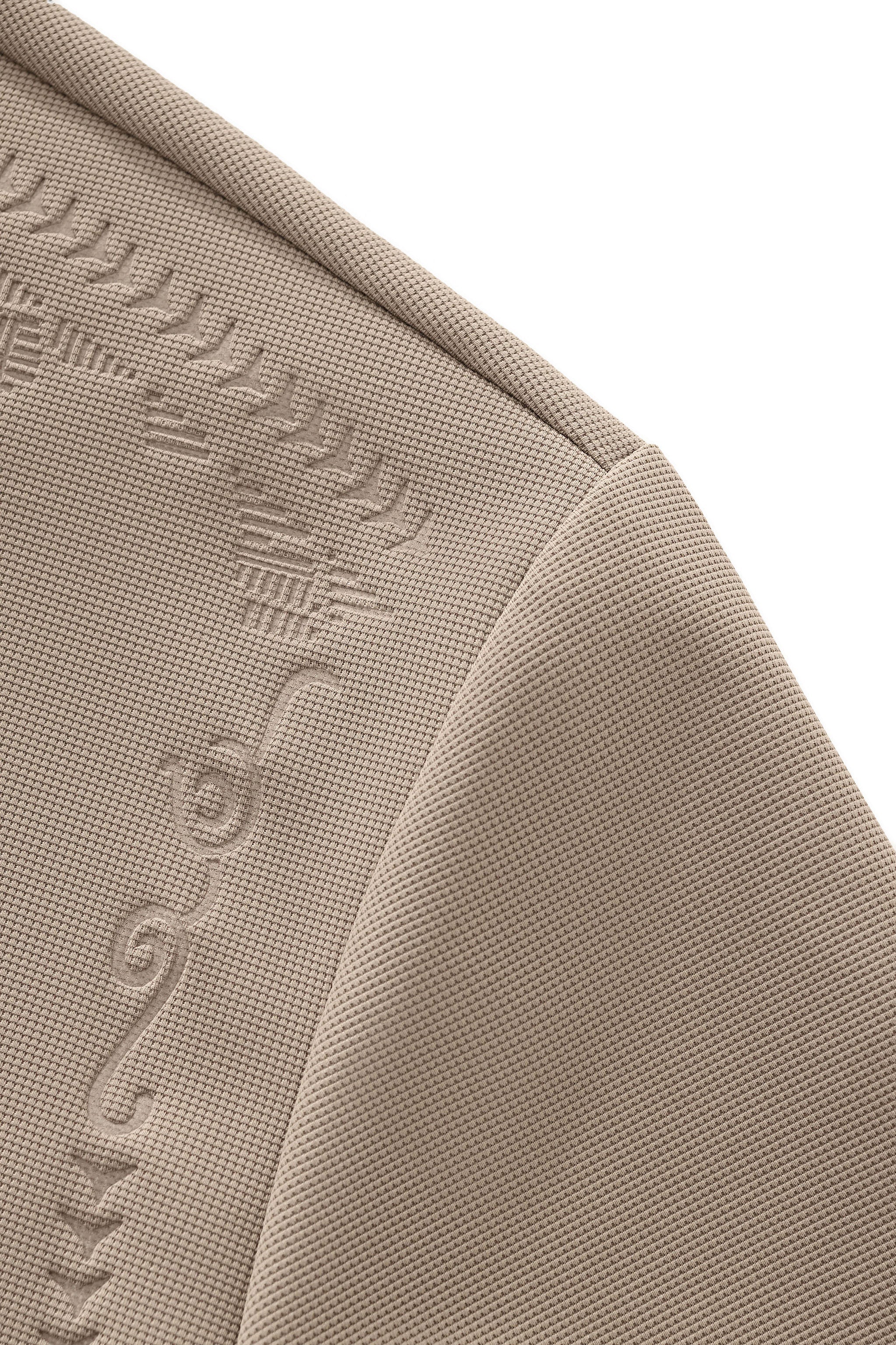 Ornate Trim Polo KHAKI