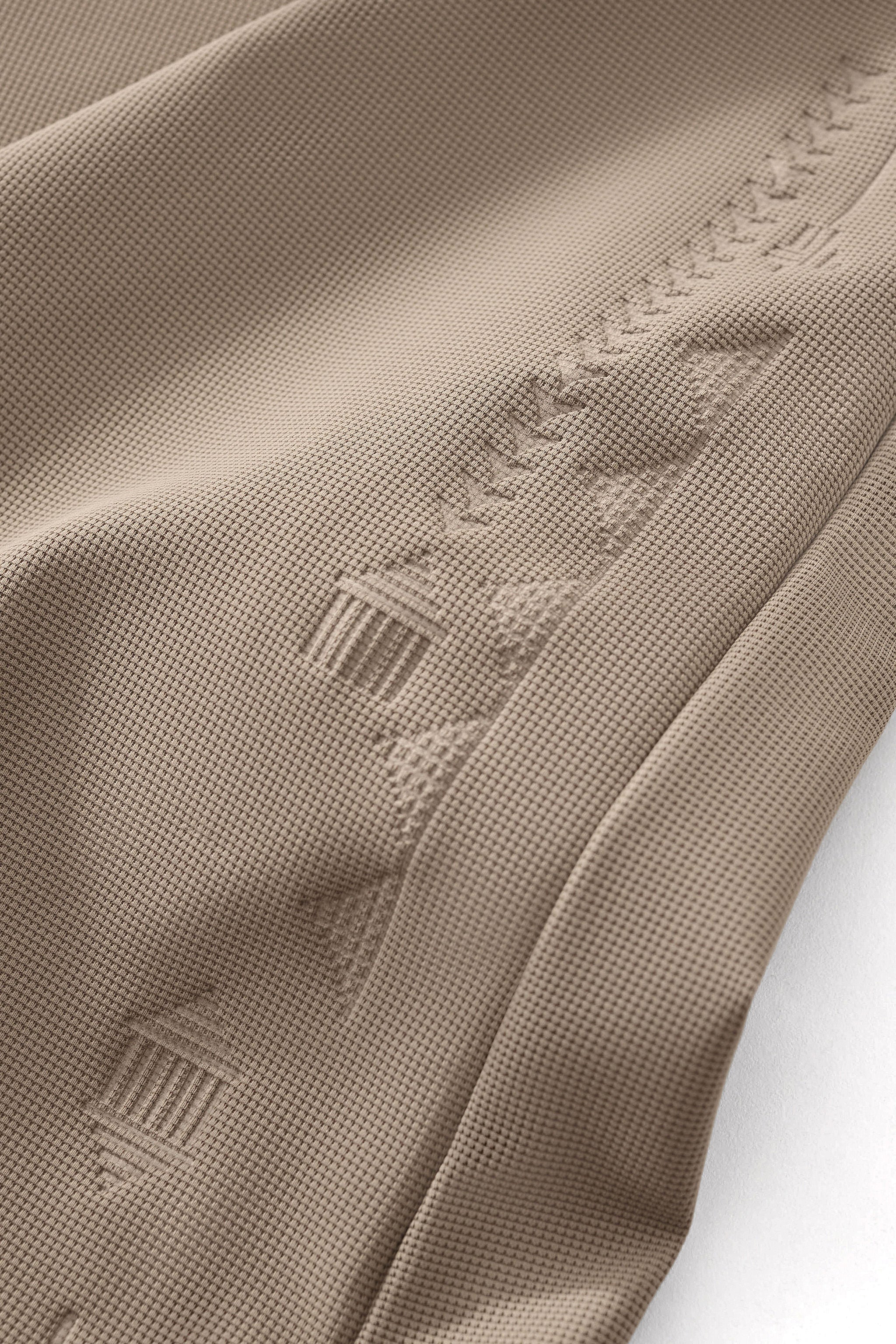 Ornate Trim Polo KHAKI