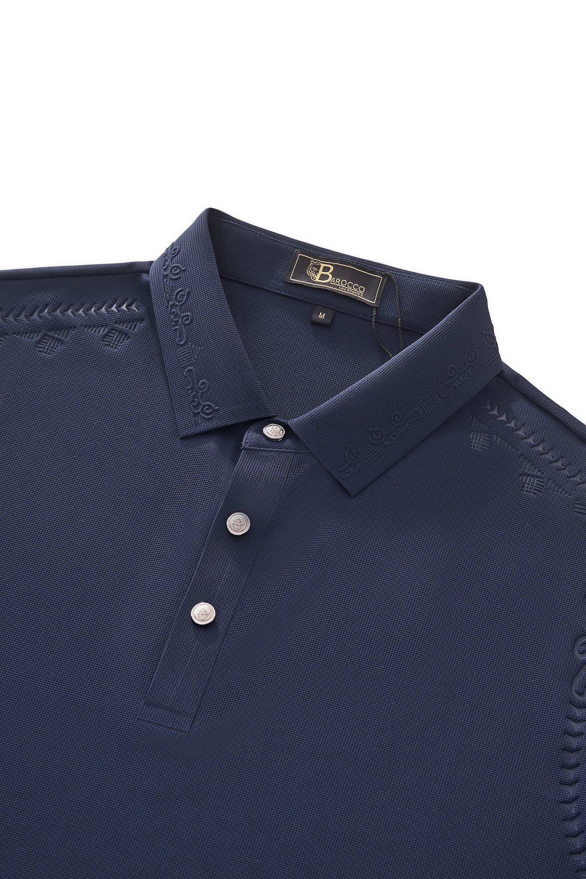 Ornate Trim Polo NAVY