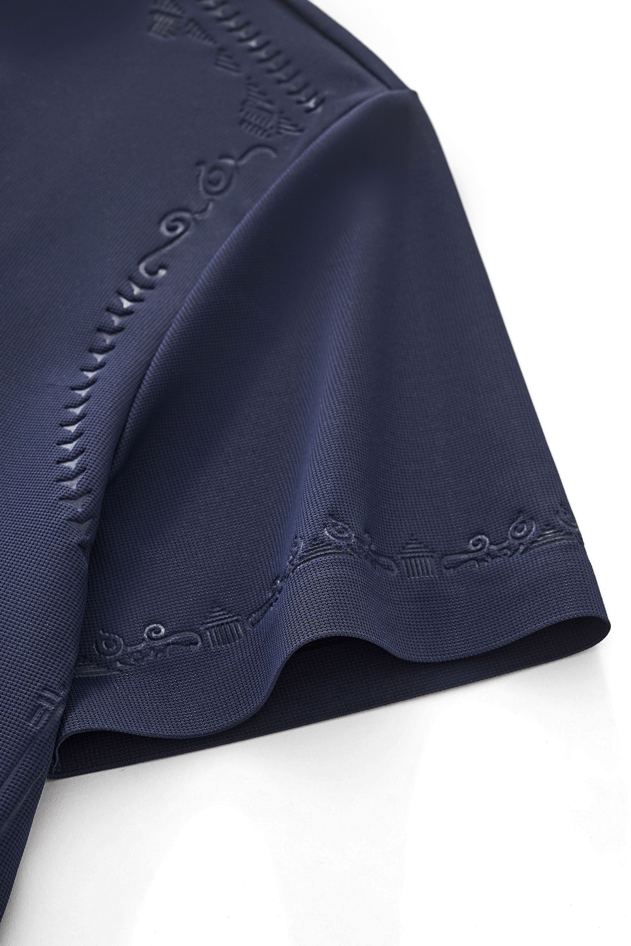 Ornate Trim Polo NAVY