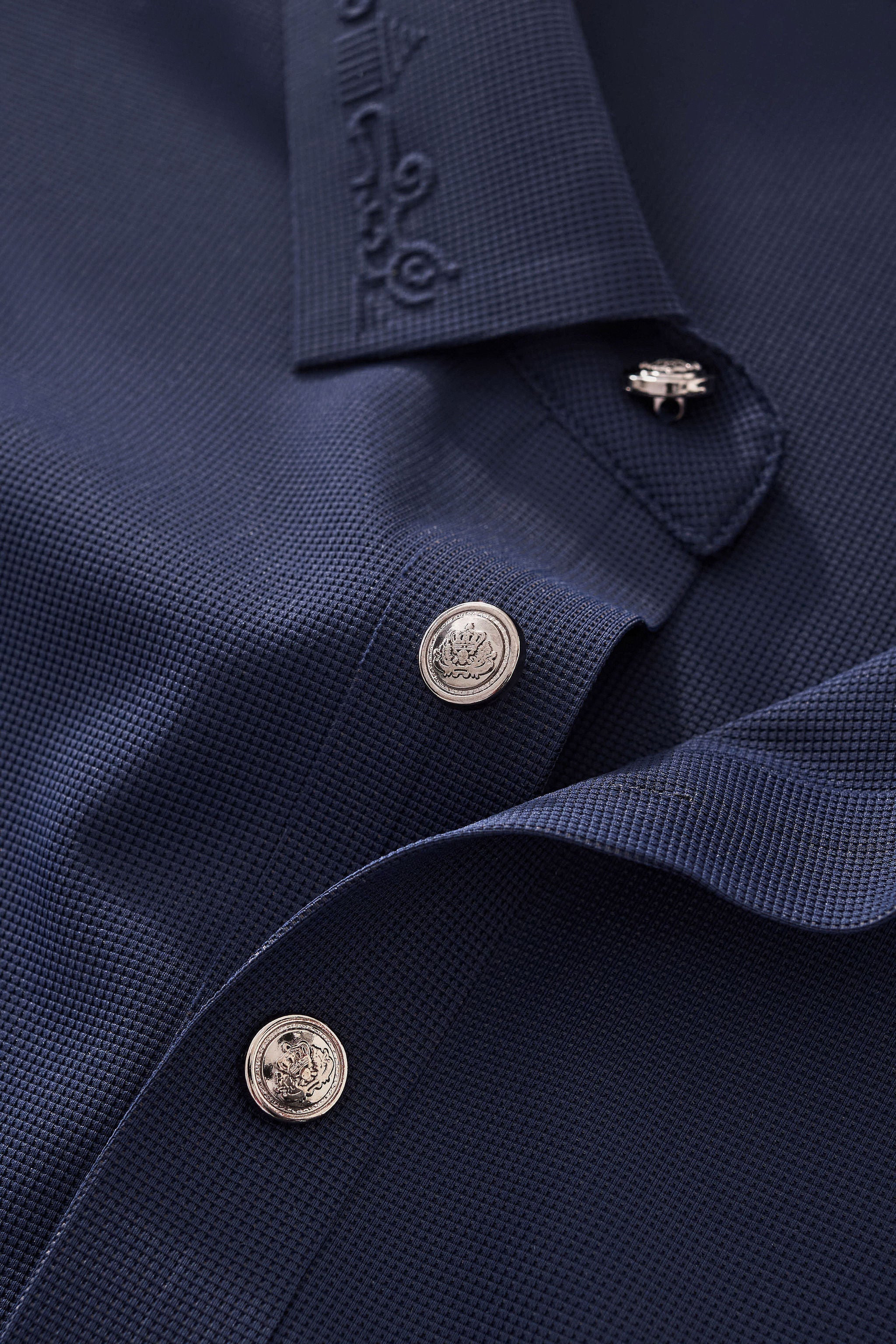 Ornate Trim Polo NAVY