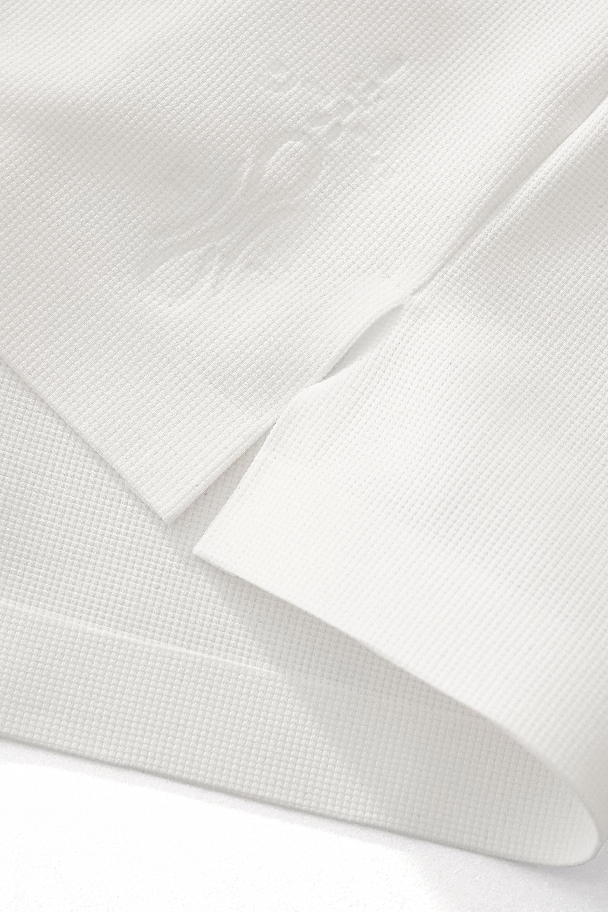 Ornate Trim Polo WHITE