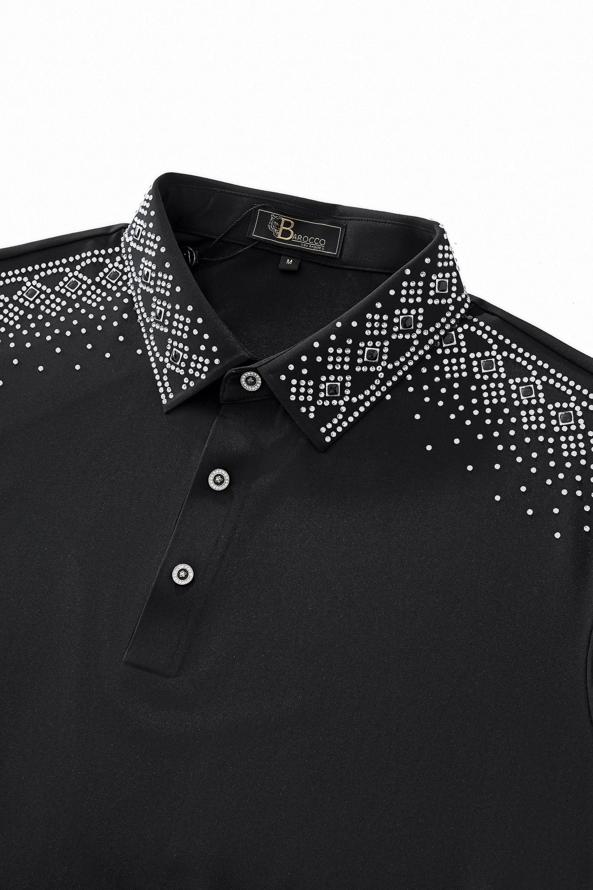 Lustre Trim Polo BLACK/SILVER