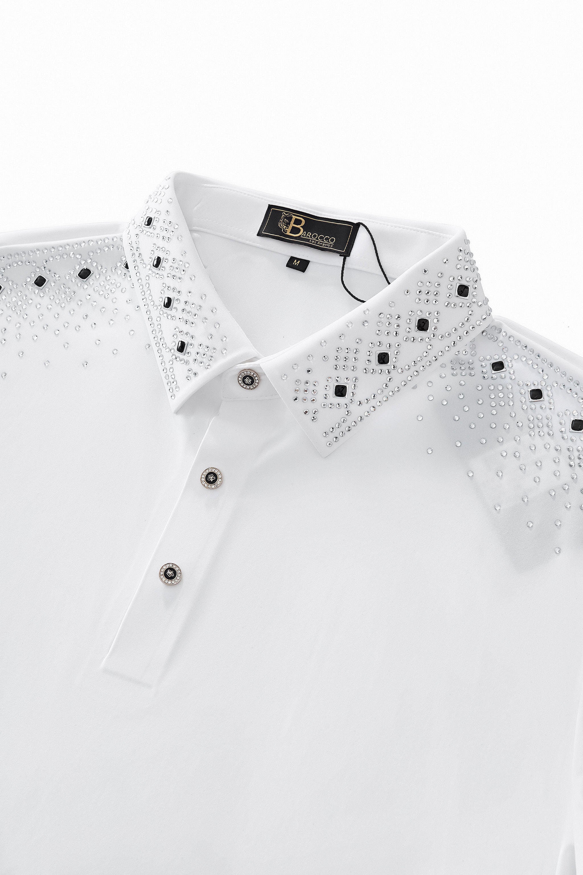 Lustre Trim Polo WHITE/SILVER