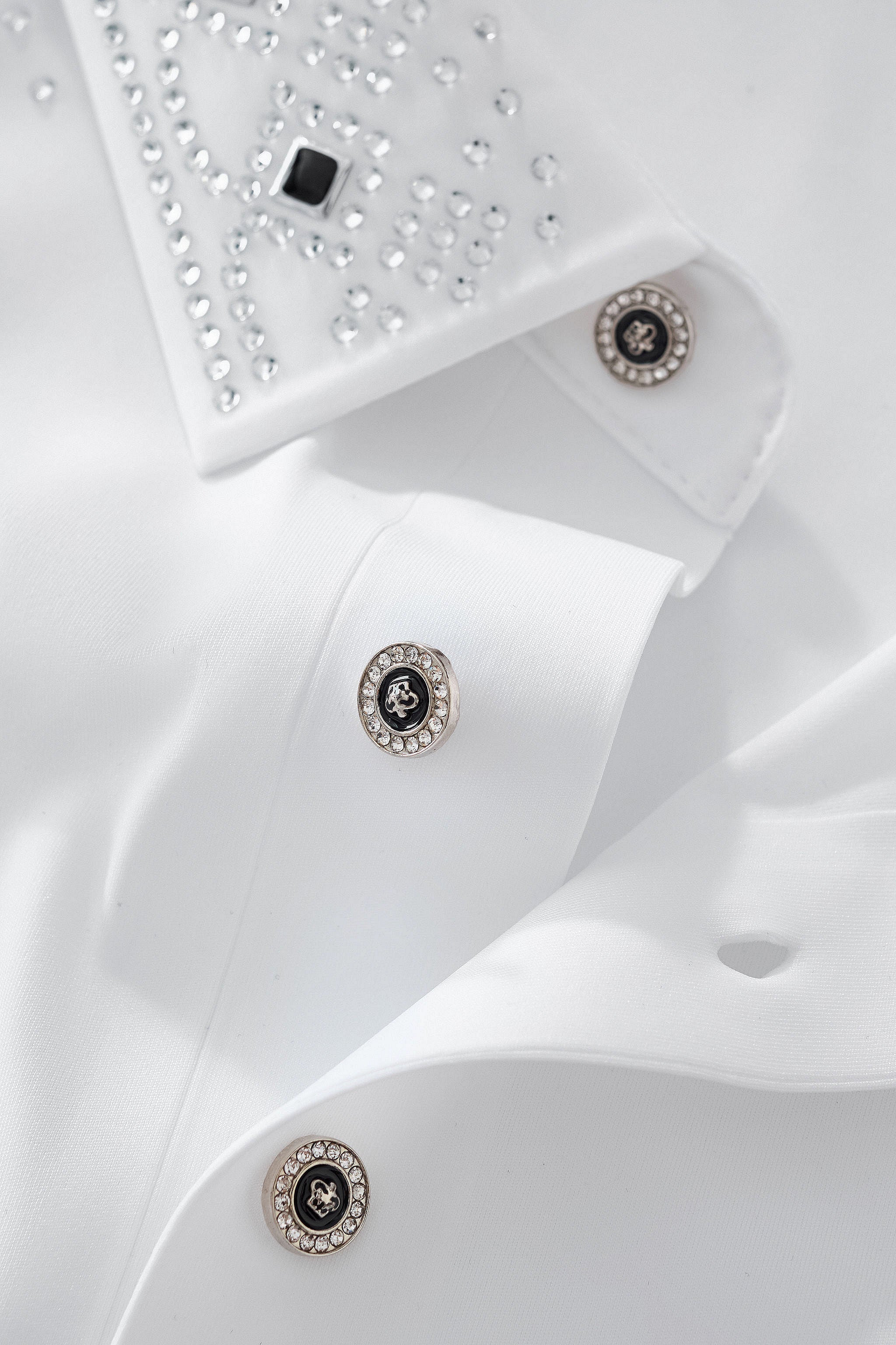 Lustre Trim Polo WHITE/SILVER