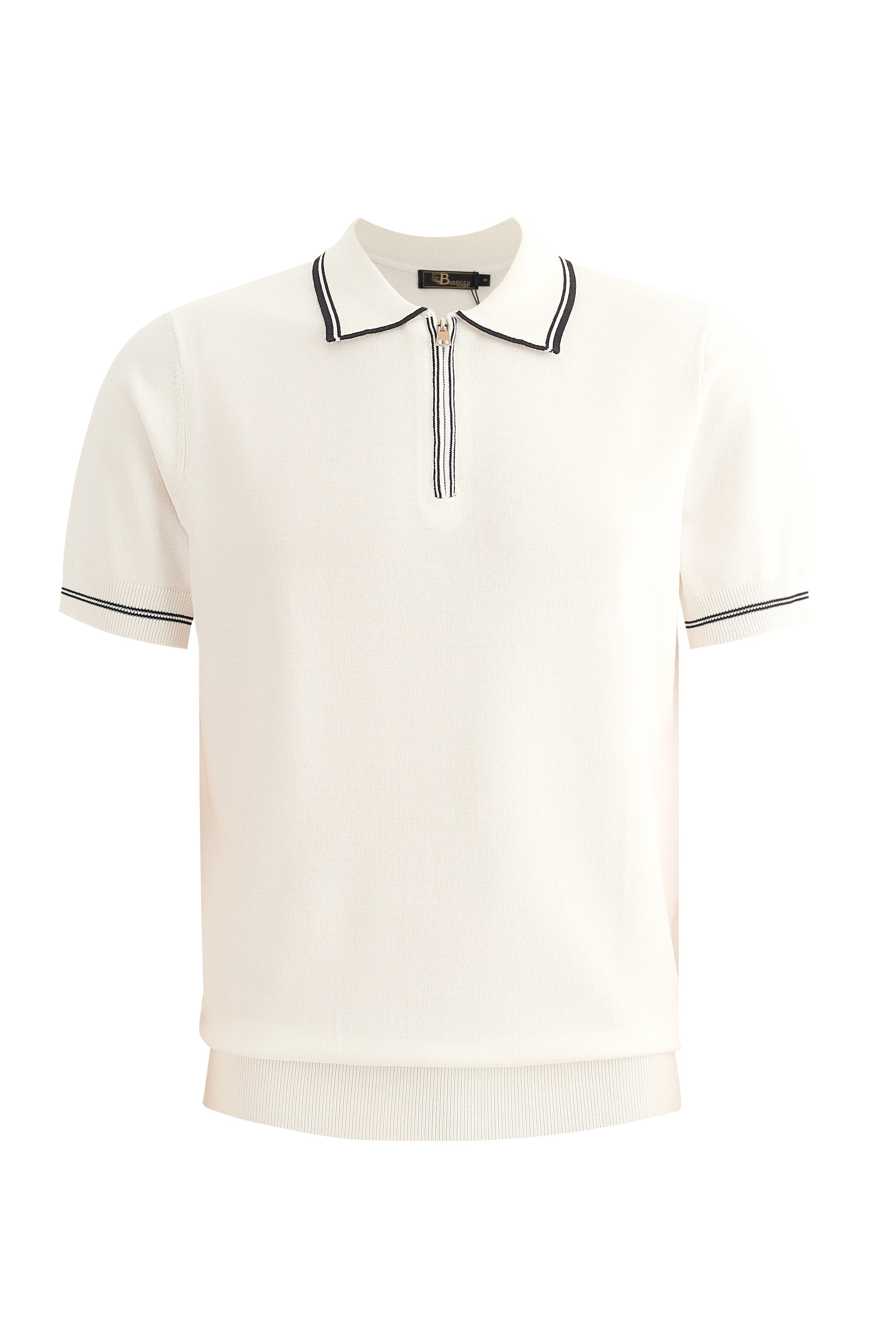 Riviera Contrast Trim Polo IVORY