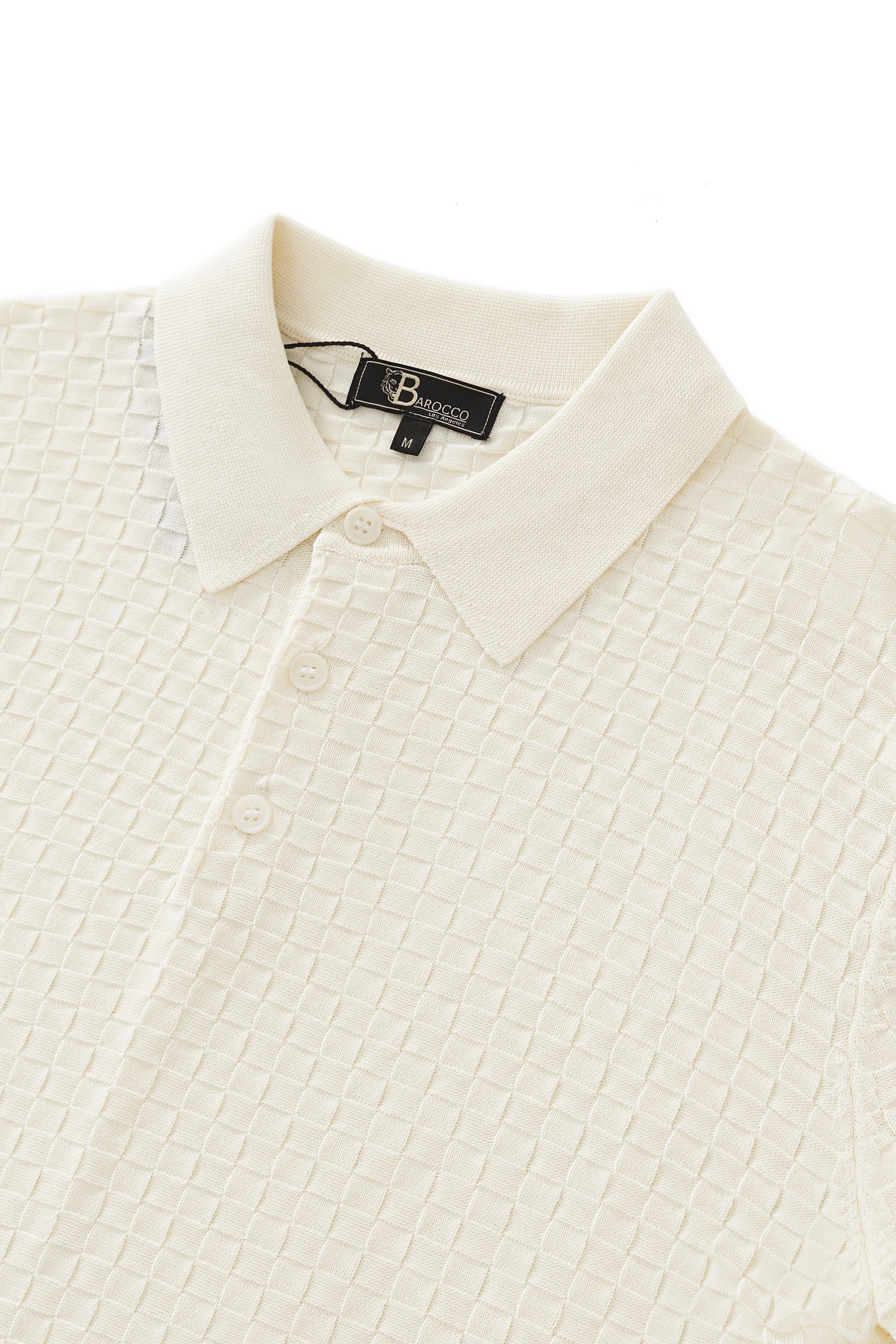 PrimeKnit Button Polo IVORY