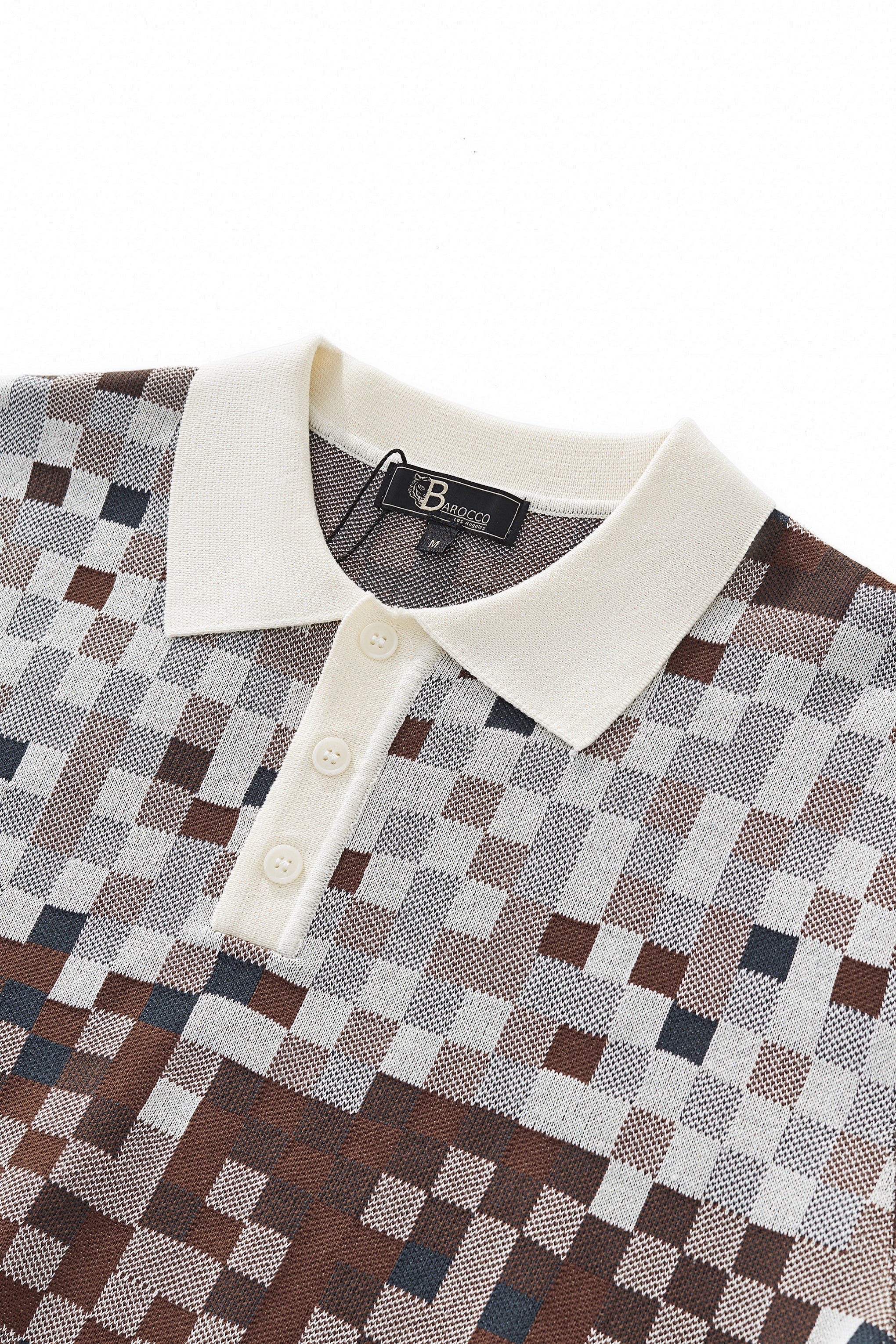 Pixel Fade Polo WHITE