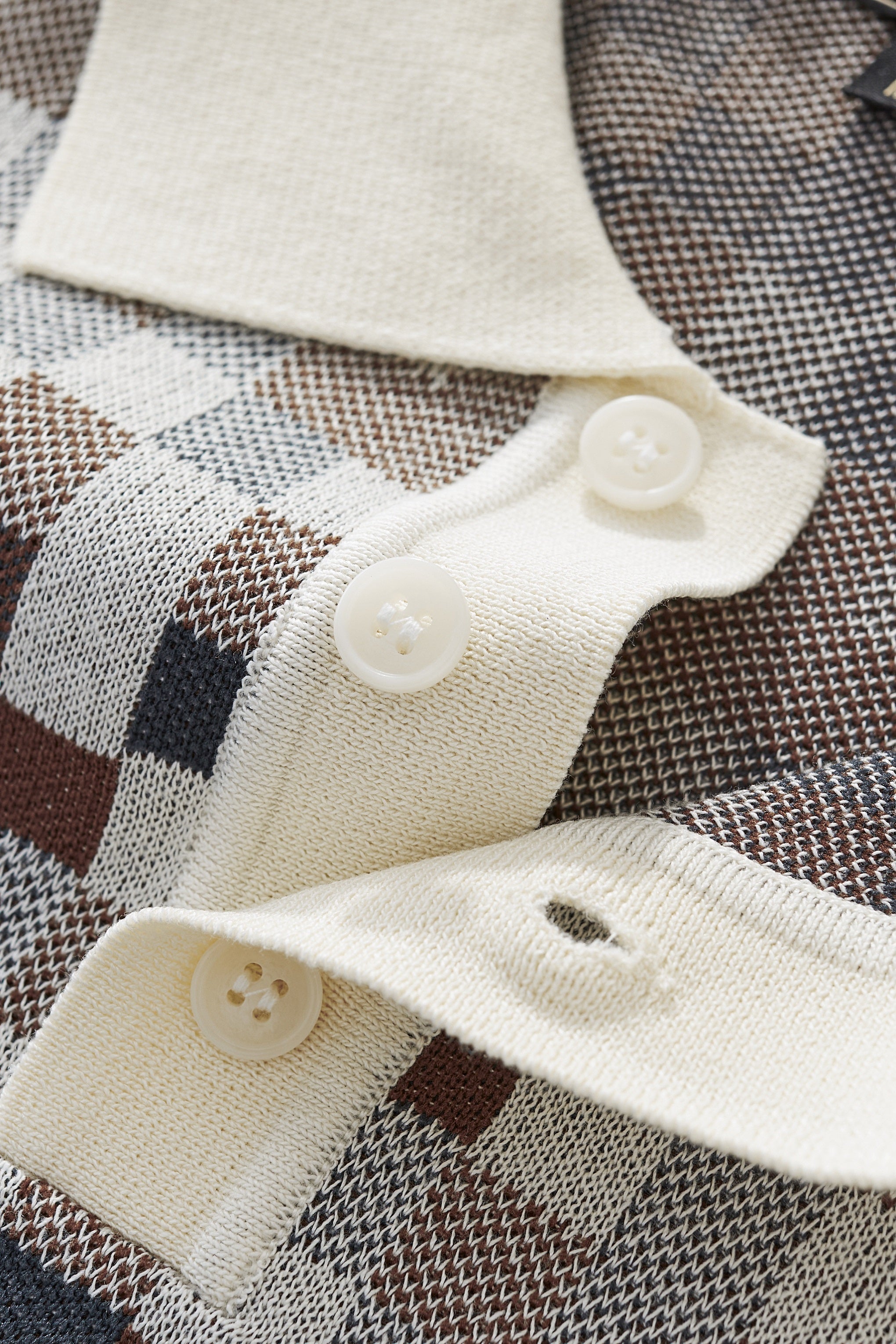 Pixel Fade Polo WHITE