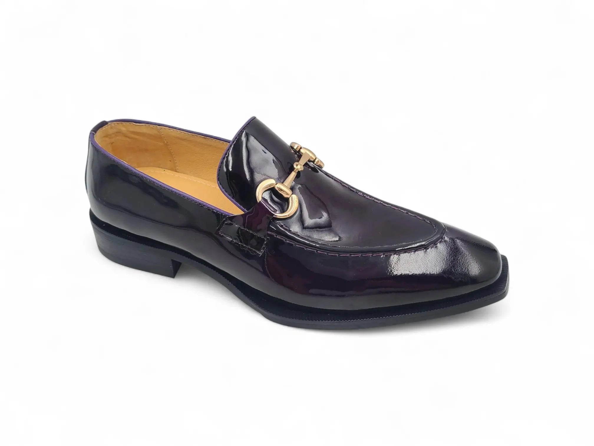 Patent Leather Buckle Loafer