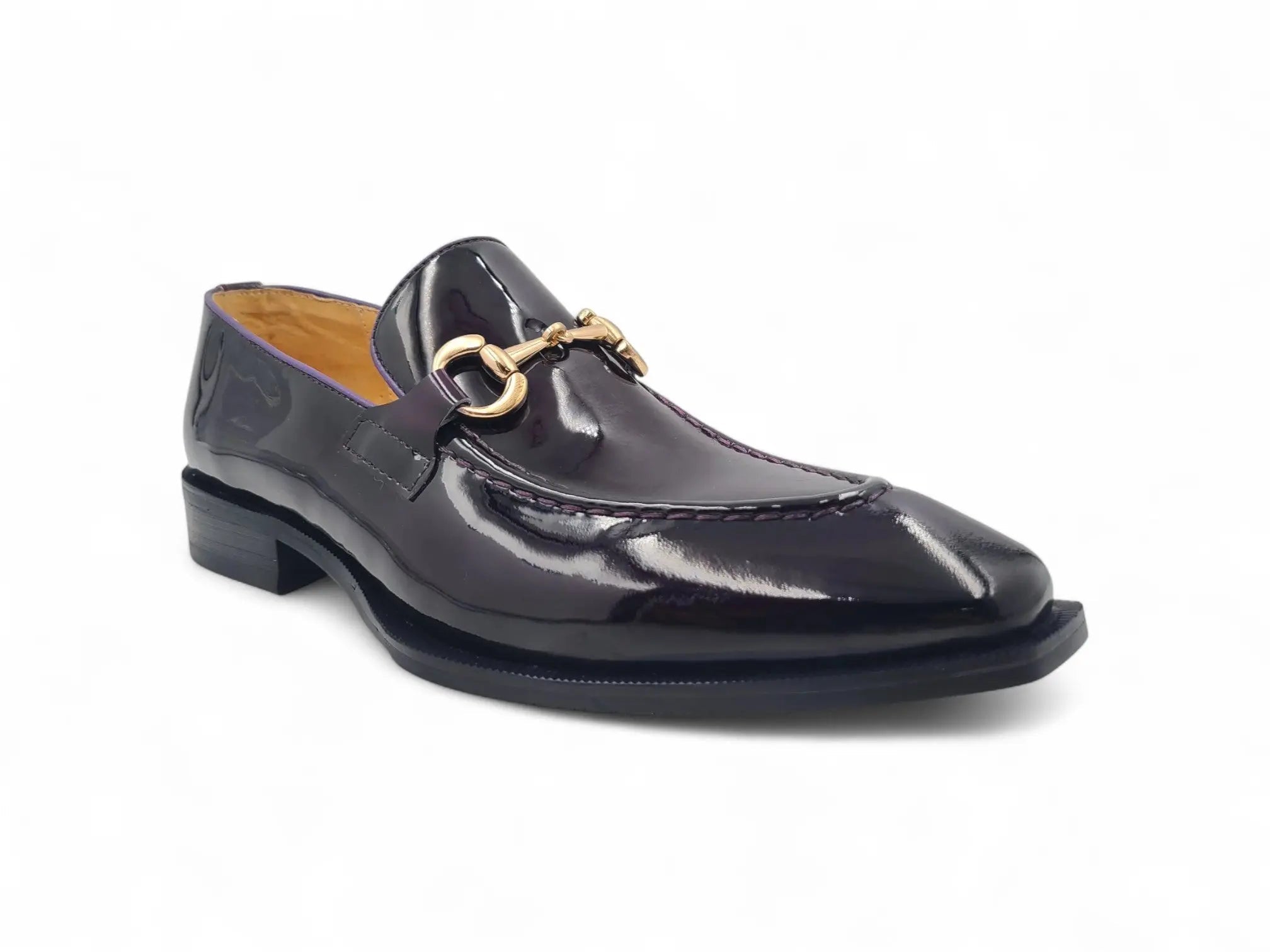 Patent Leather Buckle Loafer
