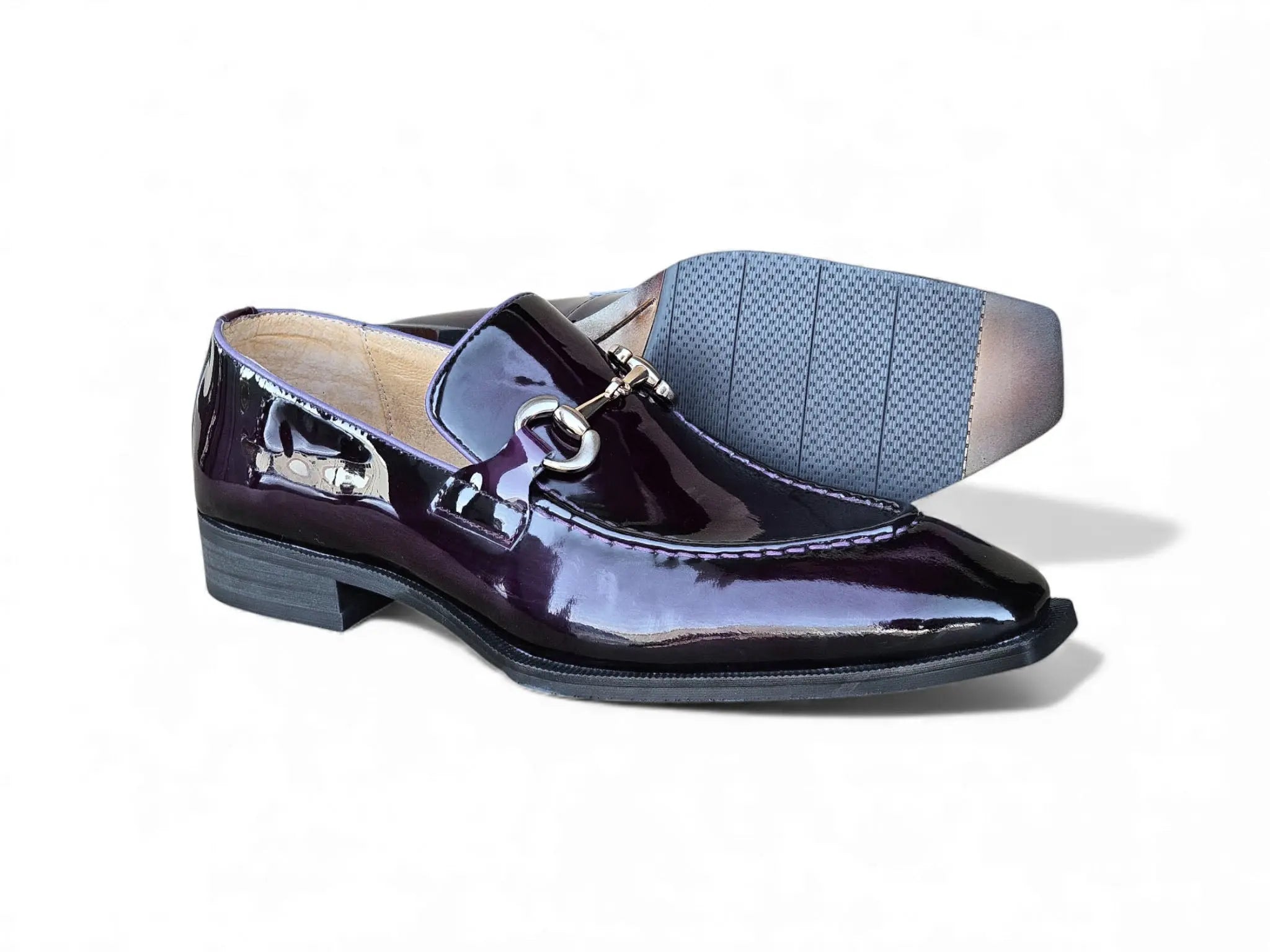 Patent Leather Buckle Loafer