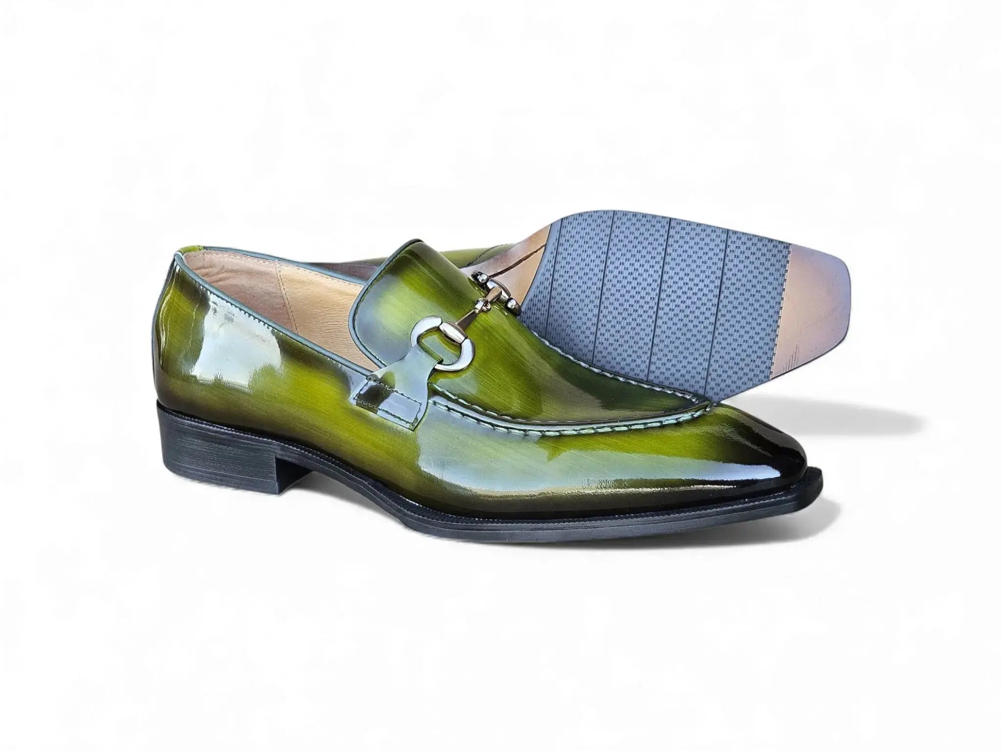Patent Leather Buckle Loafer