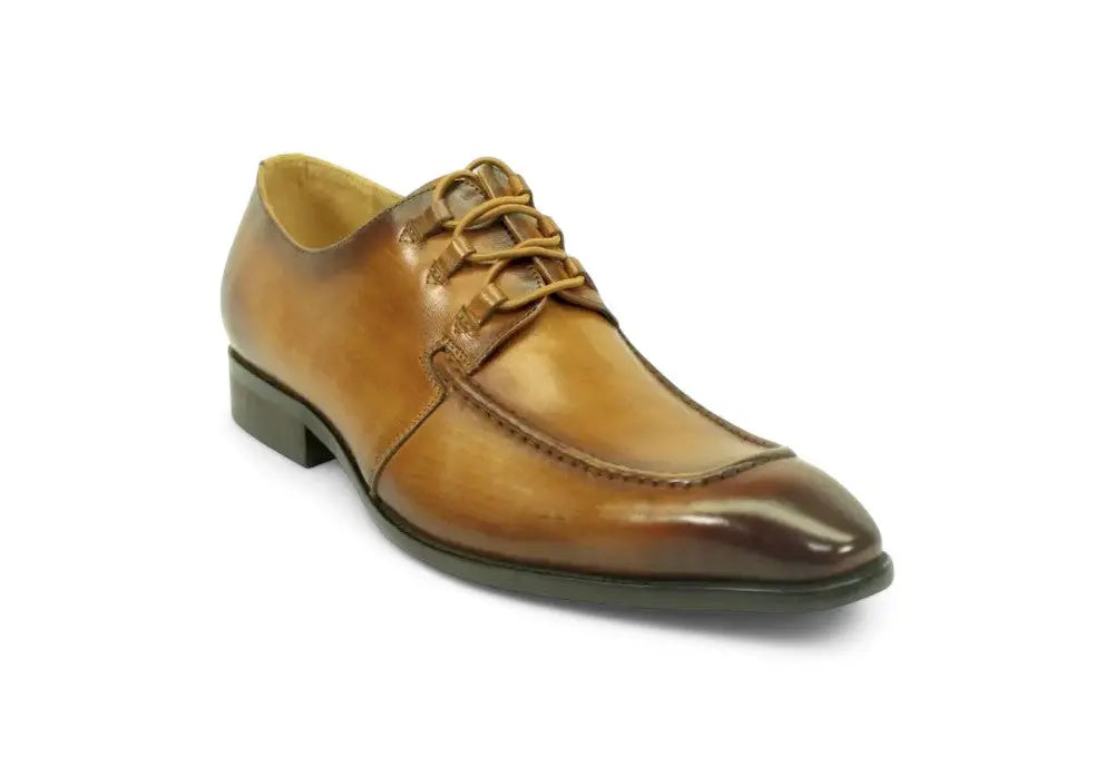 Patina Finish Calfskin Lace-up Shoe