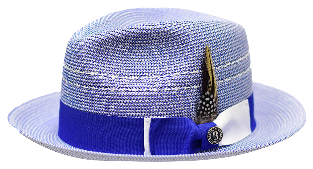 Bruno Capelo The Ricardo RI-285 Straw Hat Rpyal Blue/White