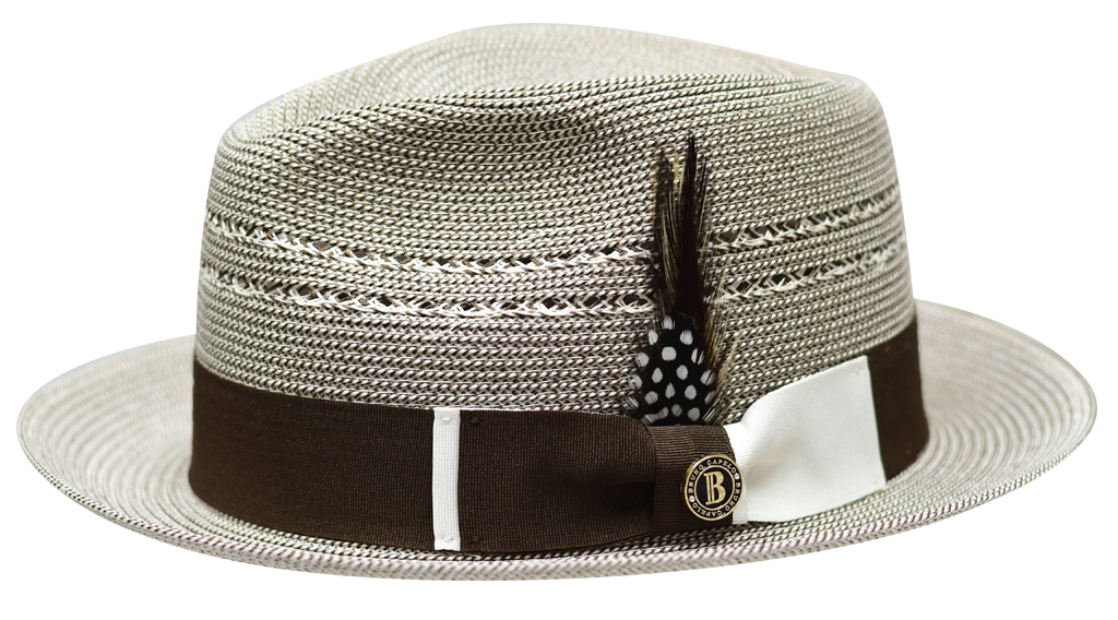 Bruno Capelo The Ricardo RI-286 Straw Hat Ivory/Dark Brown