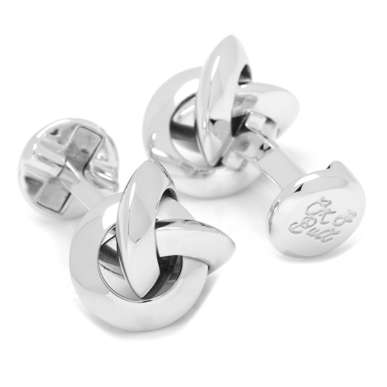 Sterling Silver Knot Cufflinks