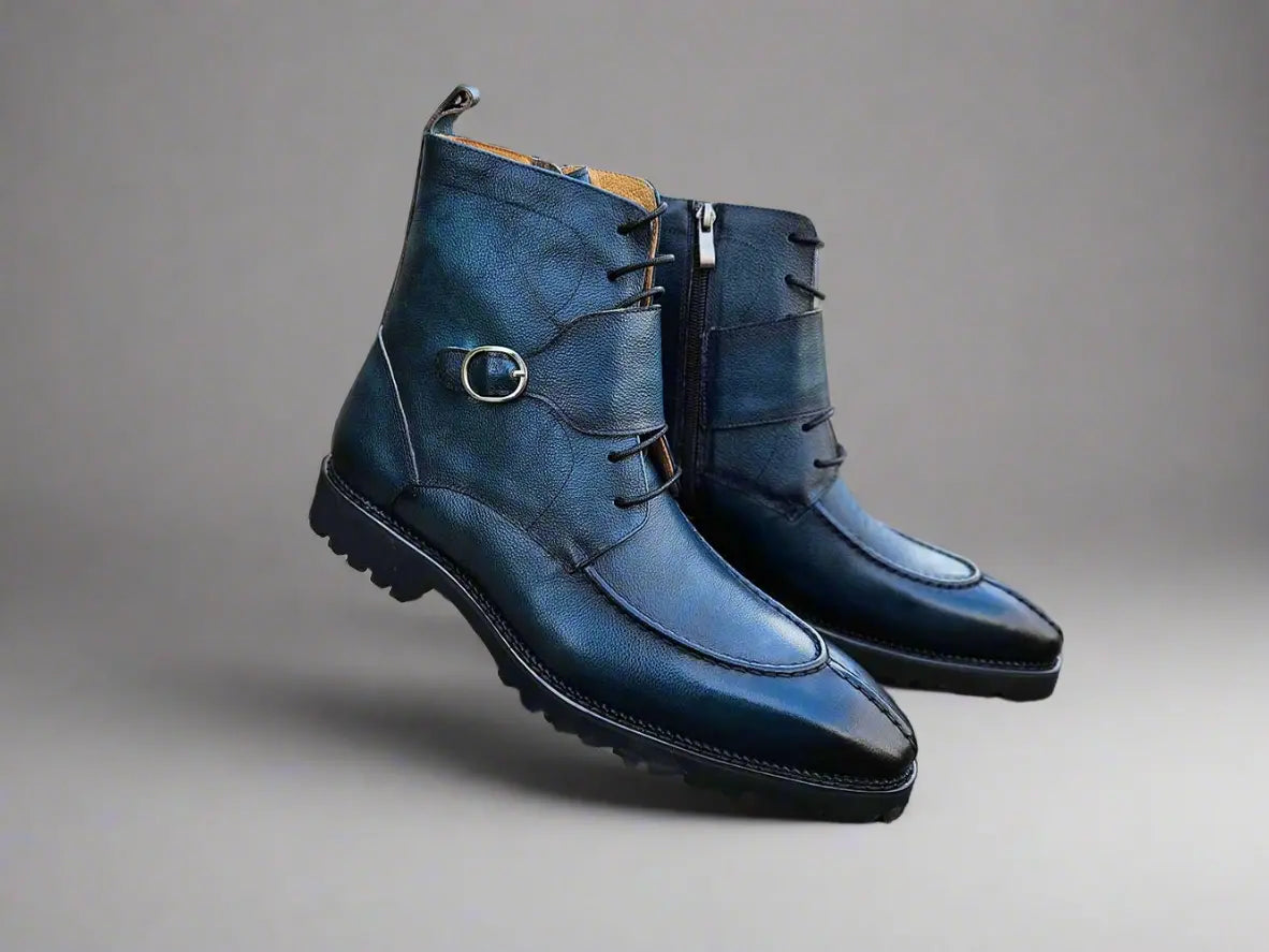 Rugged Split Toe Lace-up Boot