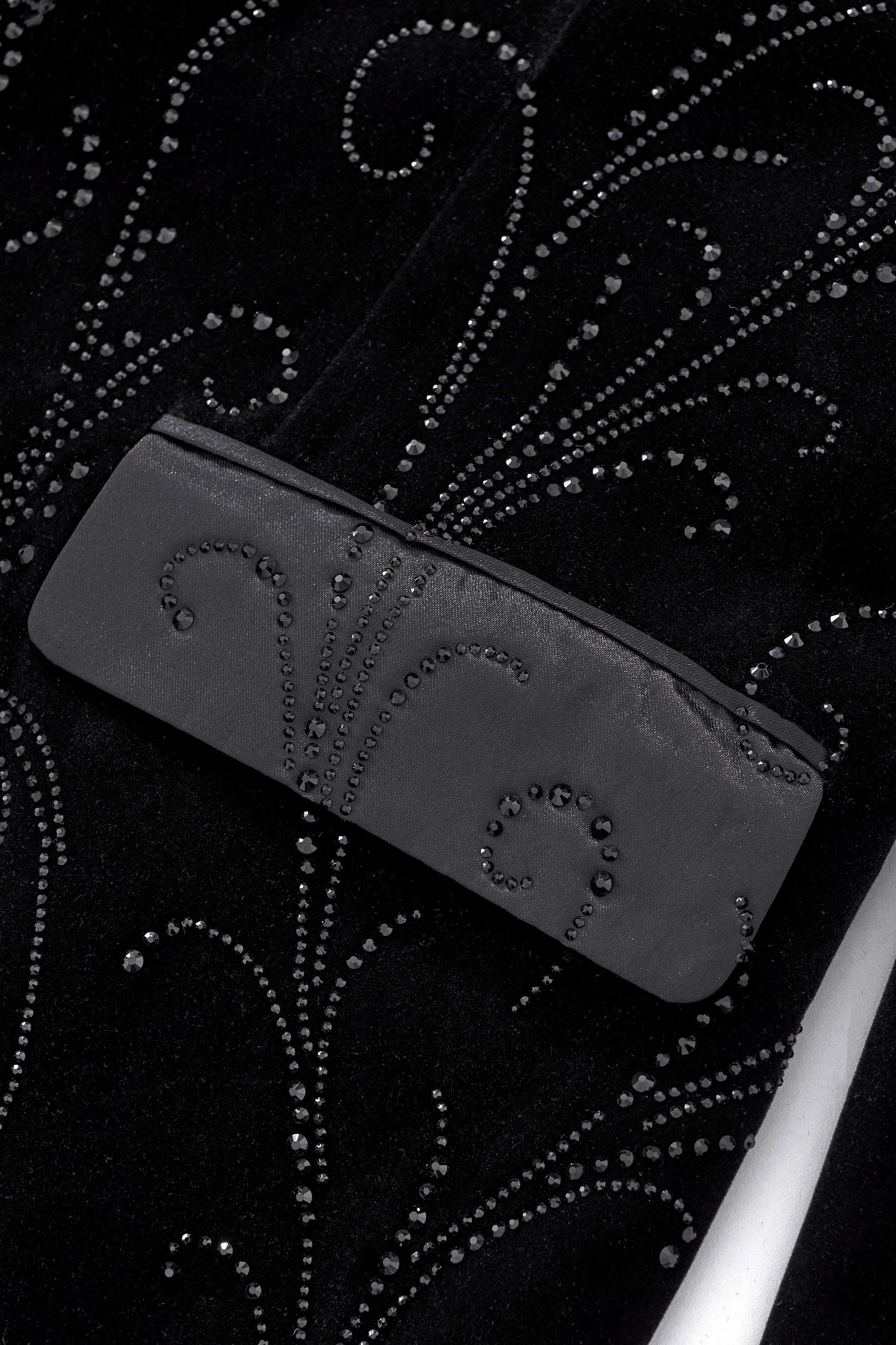 Valent Noir Velvet Blazer BLACK