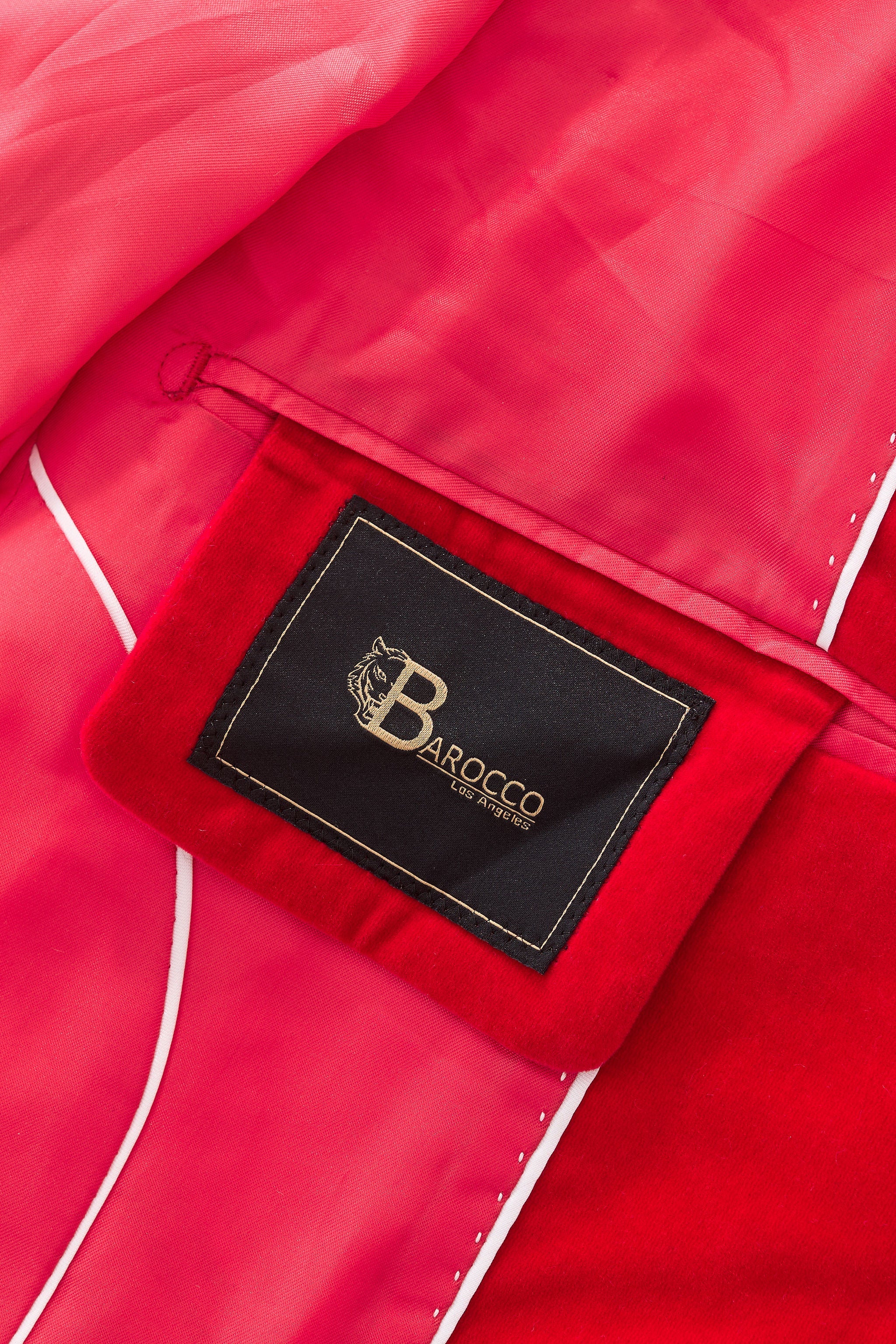 Valent Velvet Blazer RED