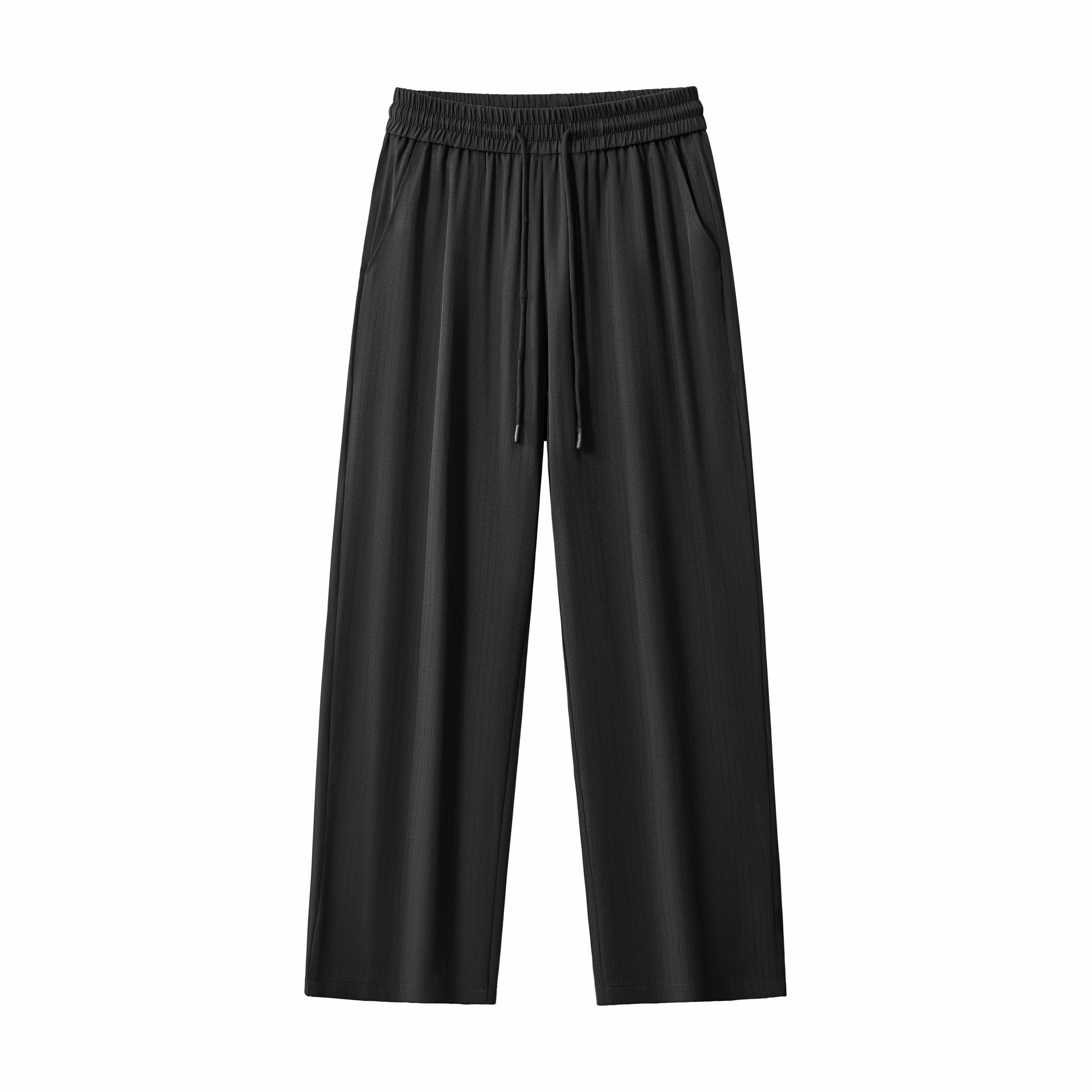 Flow Set – Textured Short Sleeve Shirt & Pant BLACK