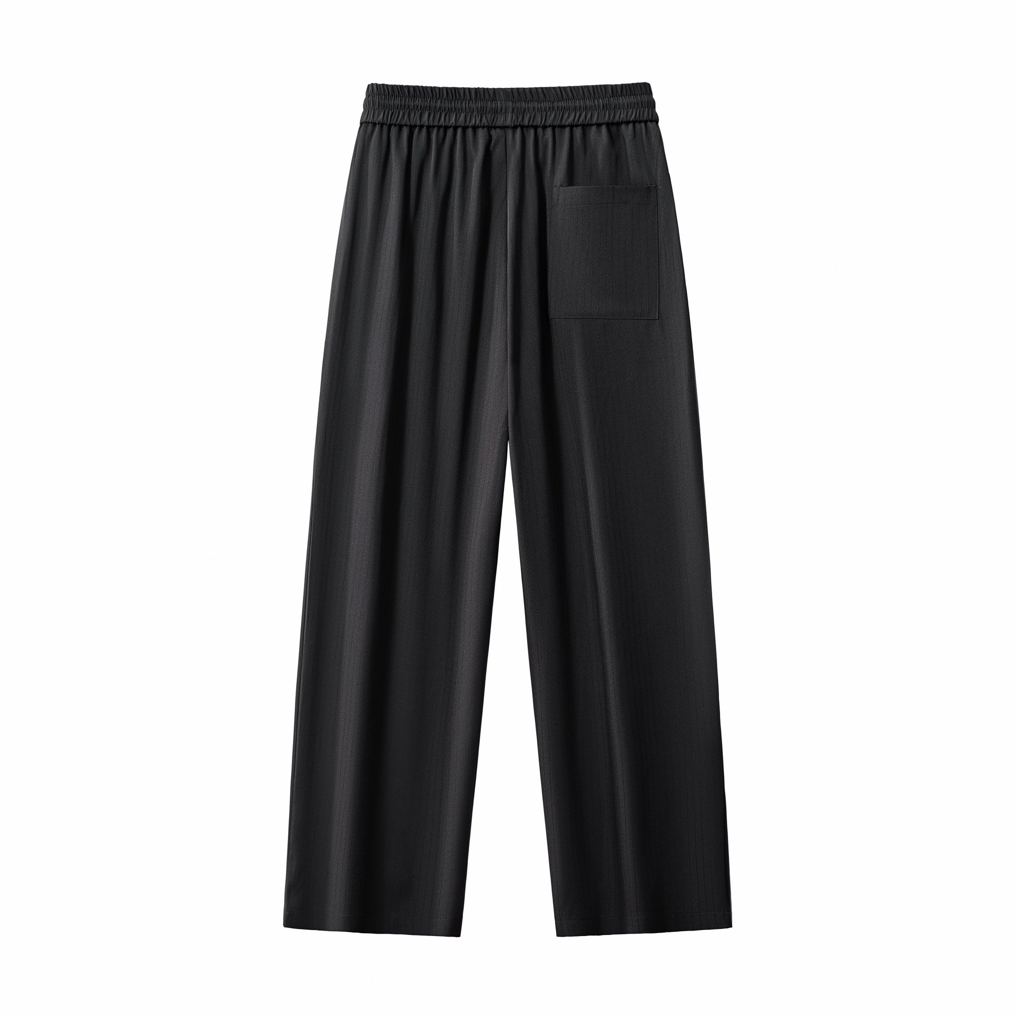 Flow Set – Textured Short Sleeve Shirt & Pant BLACK