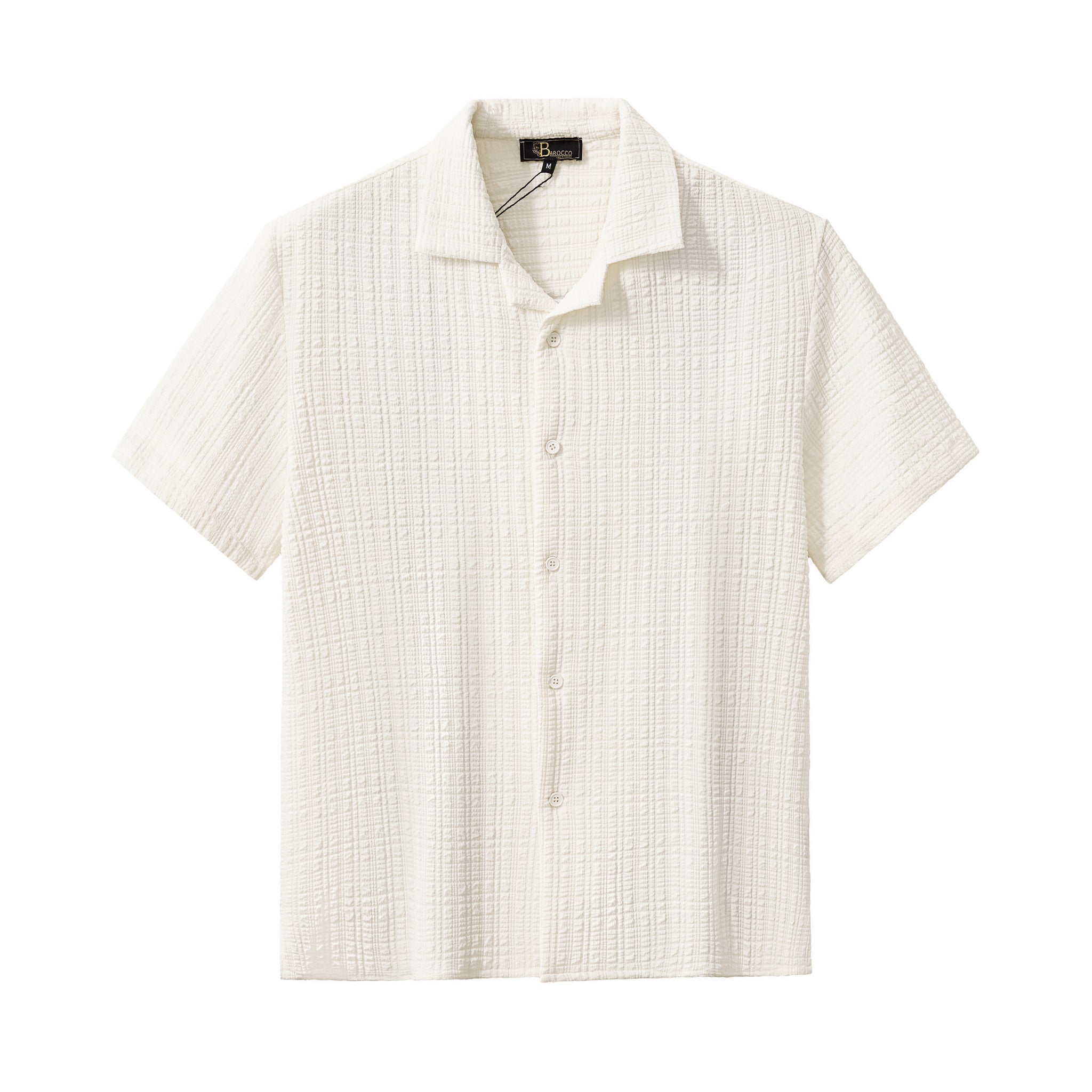 Loft Set – Textured Short Sleeve Shirt & Pant TAUPE