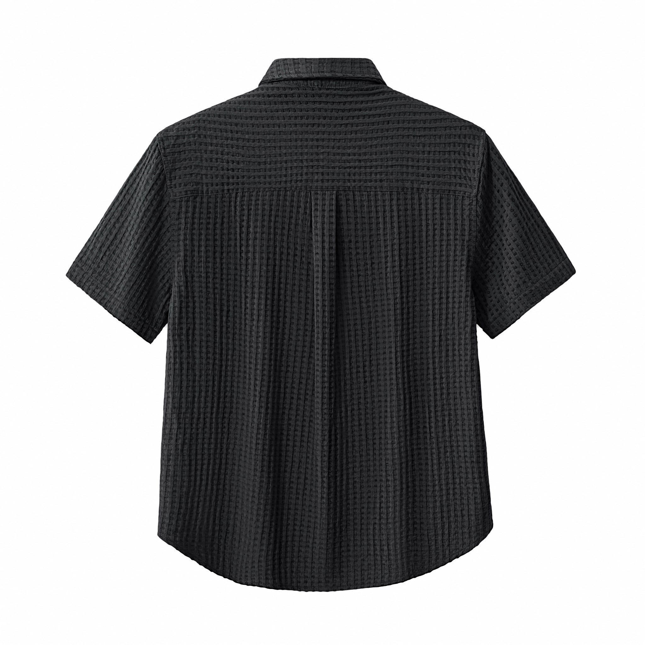 Drift Set – Waffle Textured Shirt & Short BLACK