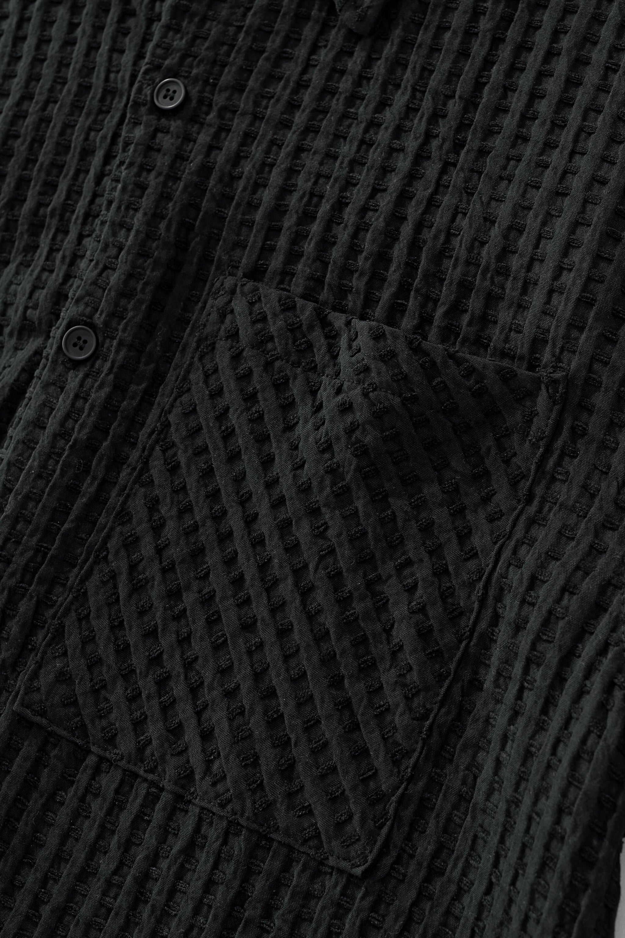 Drift Set – Waffle Textured Shirt & Short BLACK