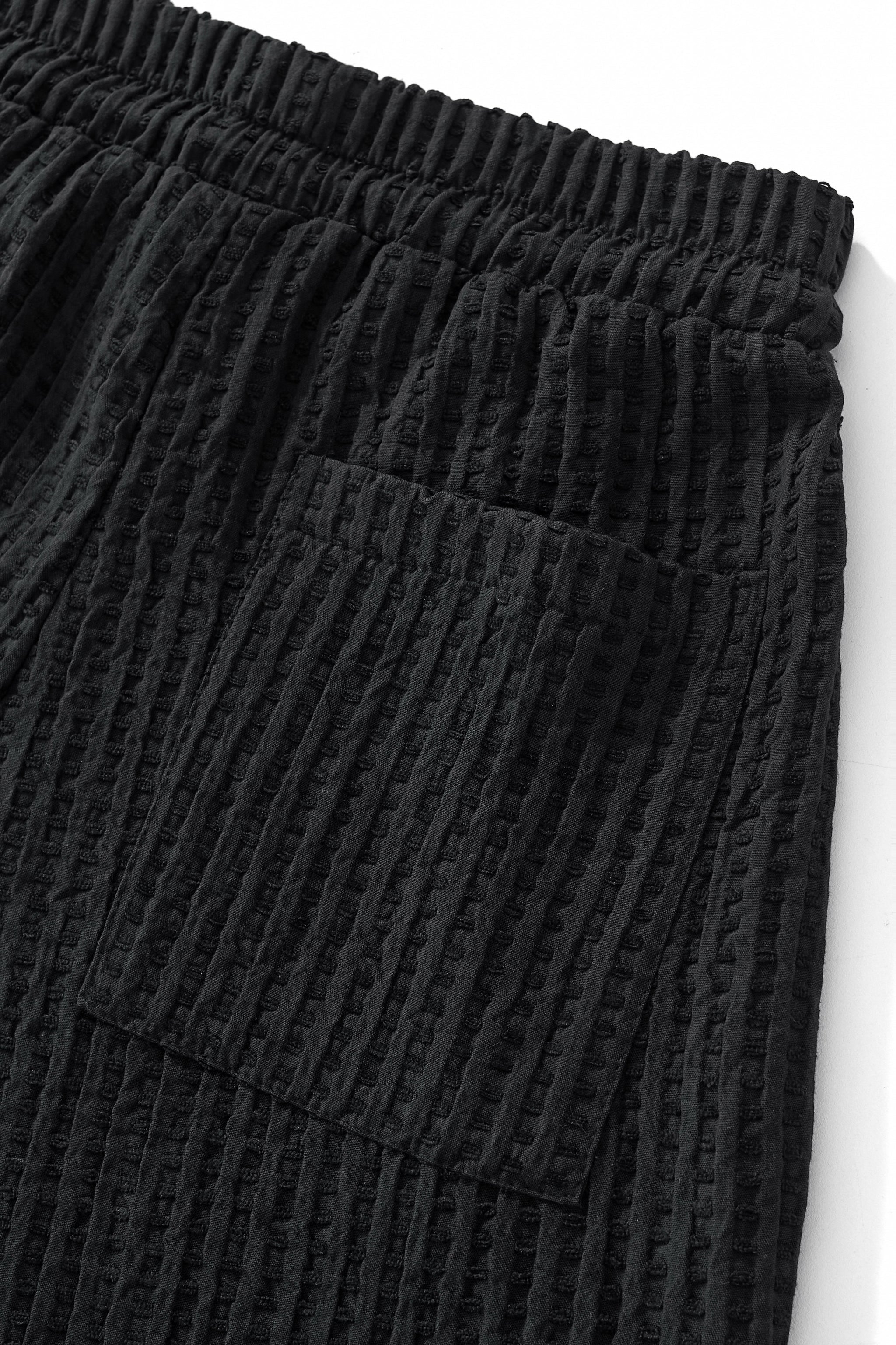 Drift Set – Waffle Textured Shirt & Short BLACK