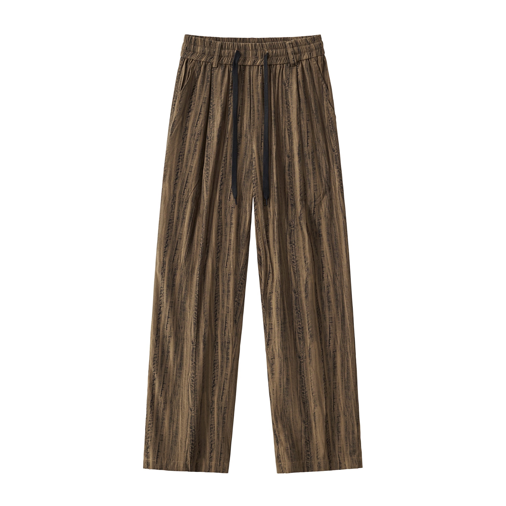 Strata Set – Printed Long Sleeve Shirt & Pant BROWN