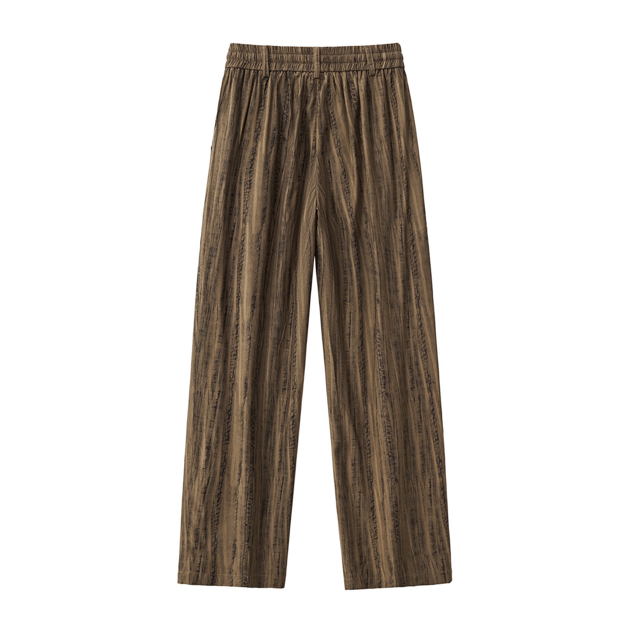 Strata Set – Printed Long Sleeve Shirt & Pant BROWN