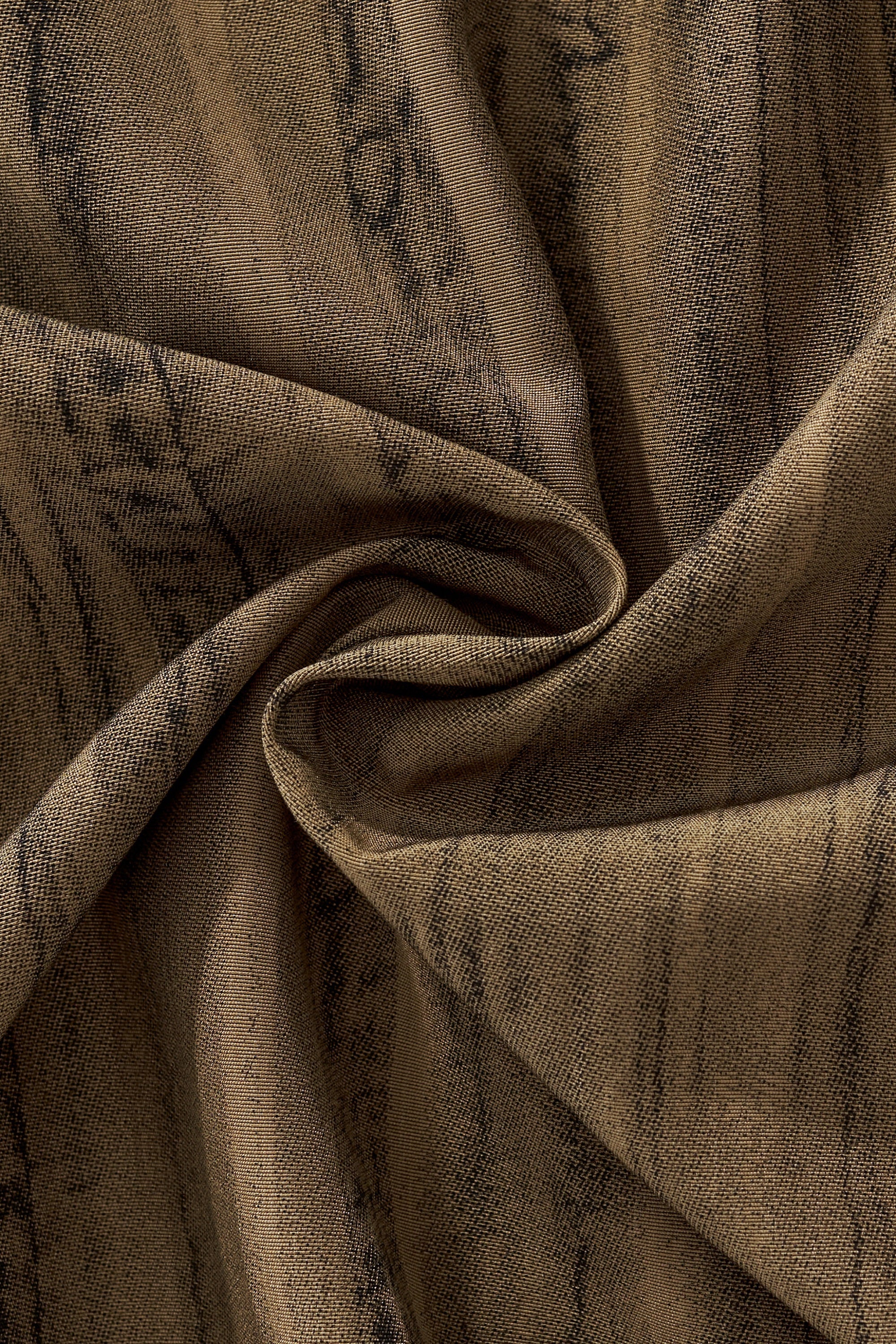 Strata Set – Printed Long Sleeve Shirt & Pant BROWN