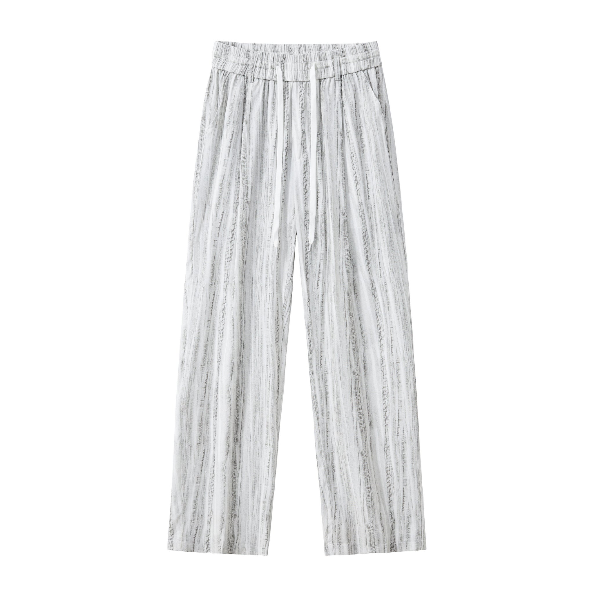 Strata Set – Printed Long Sleeve Shirt & Pant GREY