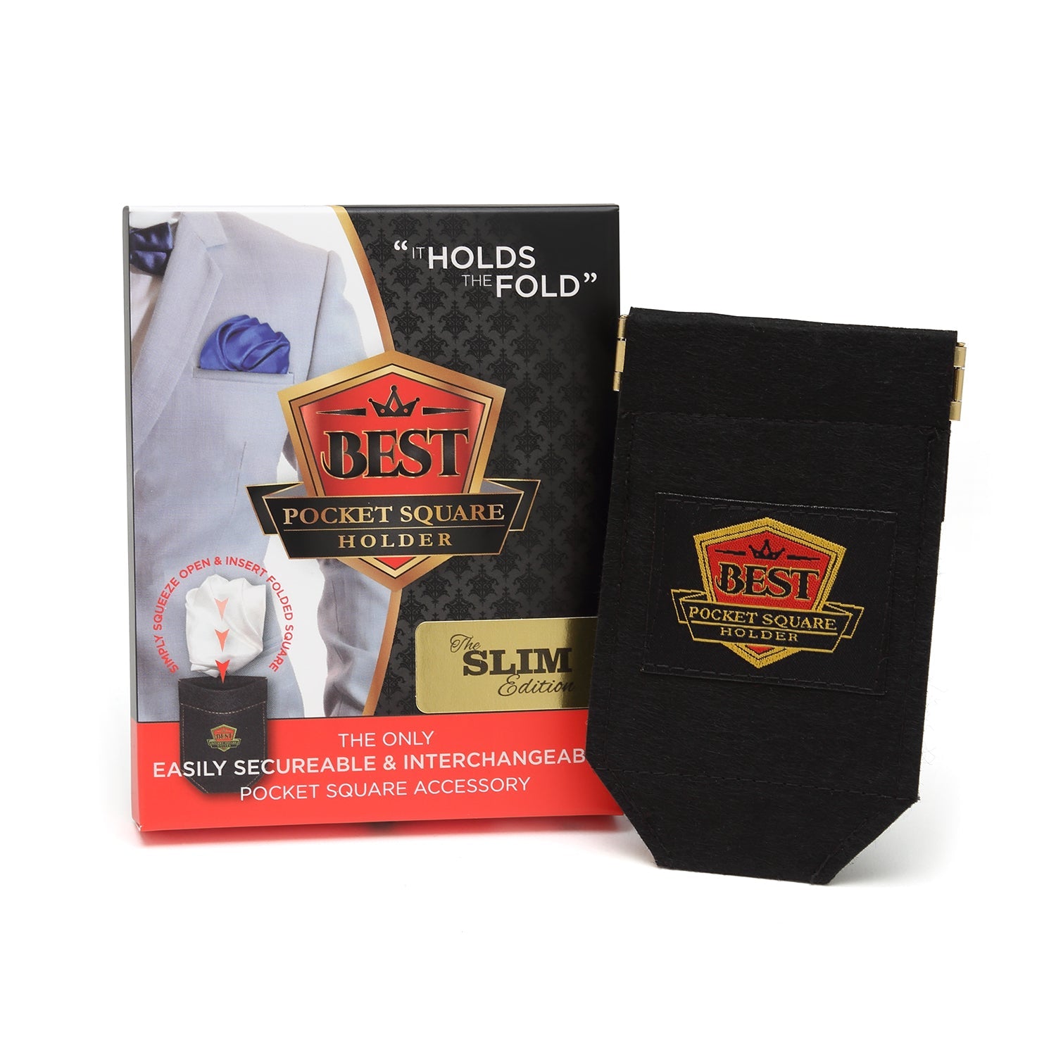 Slim Best Pocket Square Holder