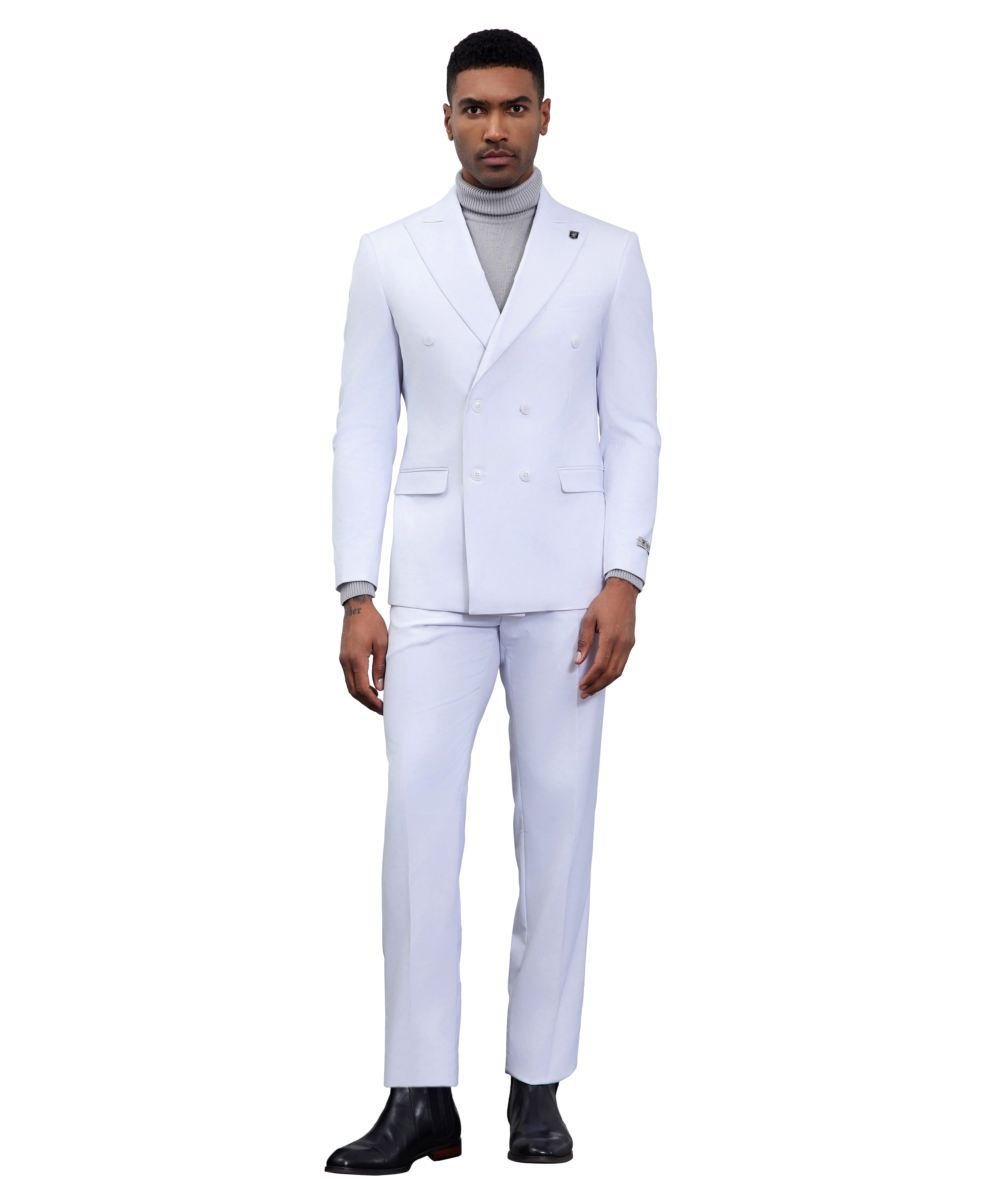 Mens Suit Double Breasted by Stacy Adams