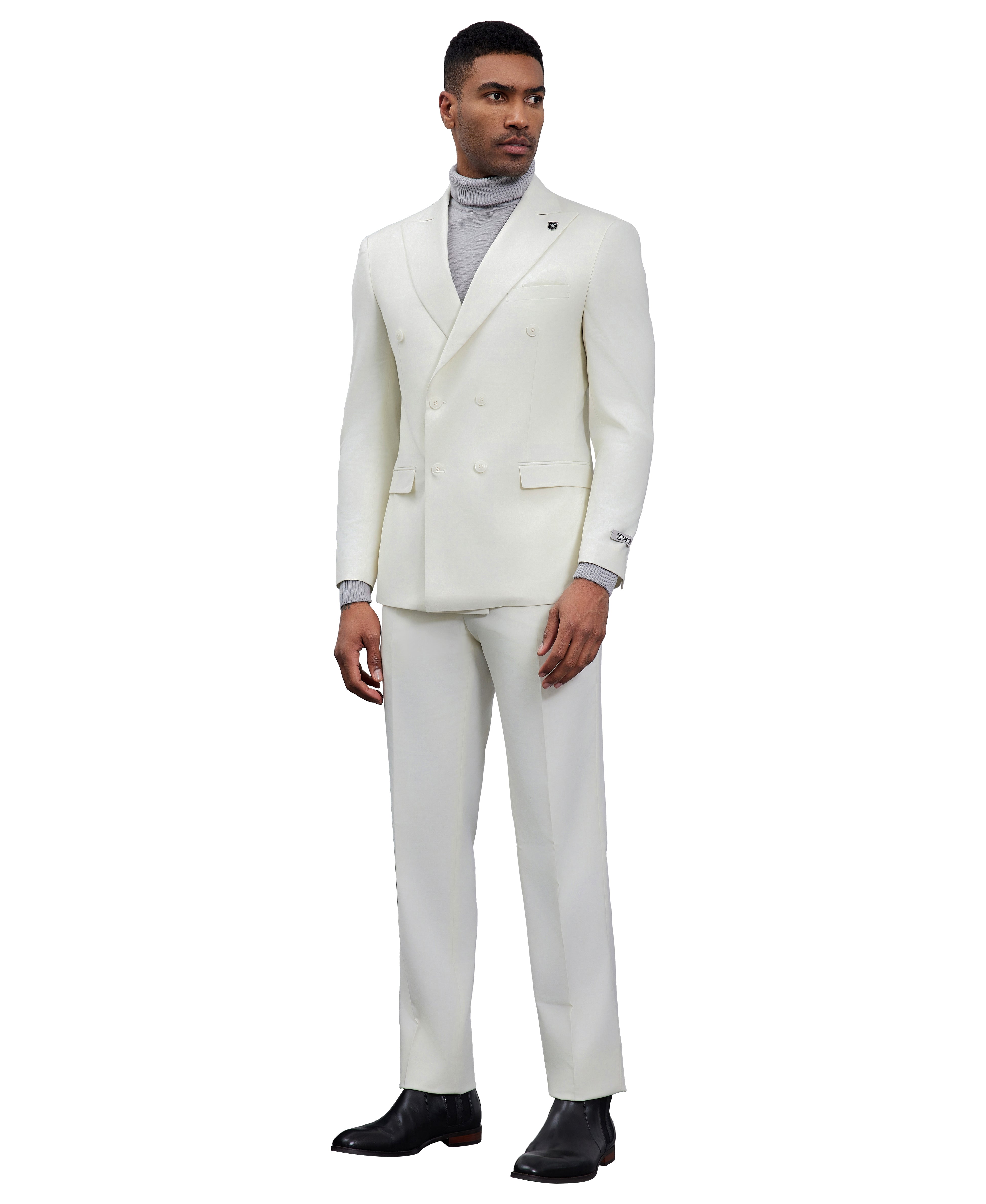Mens Suit Double Breasted by Stacy Adams
