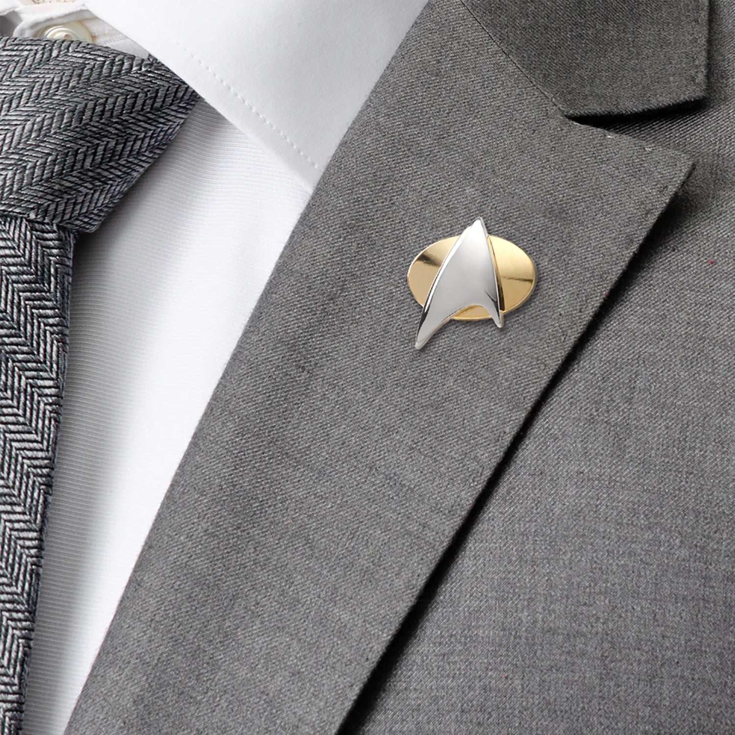 Star Trek Two Tone Delta Shield Lapel Pin