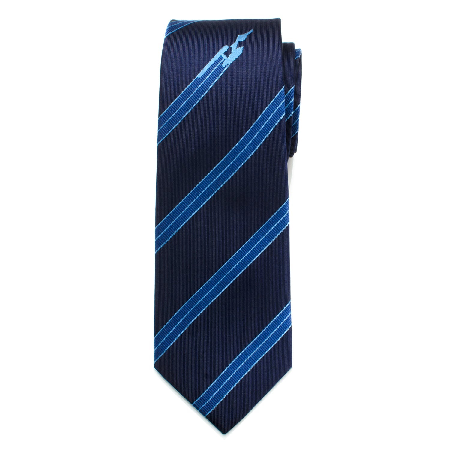 Star Trek Enterprise Flight Blue Stripe Men's Tie