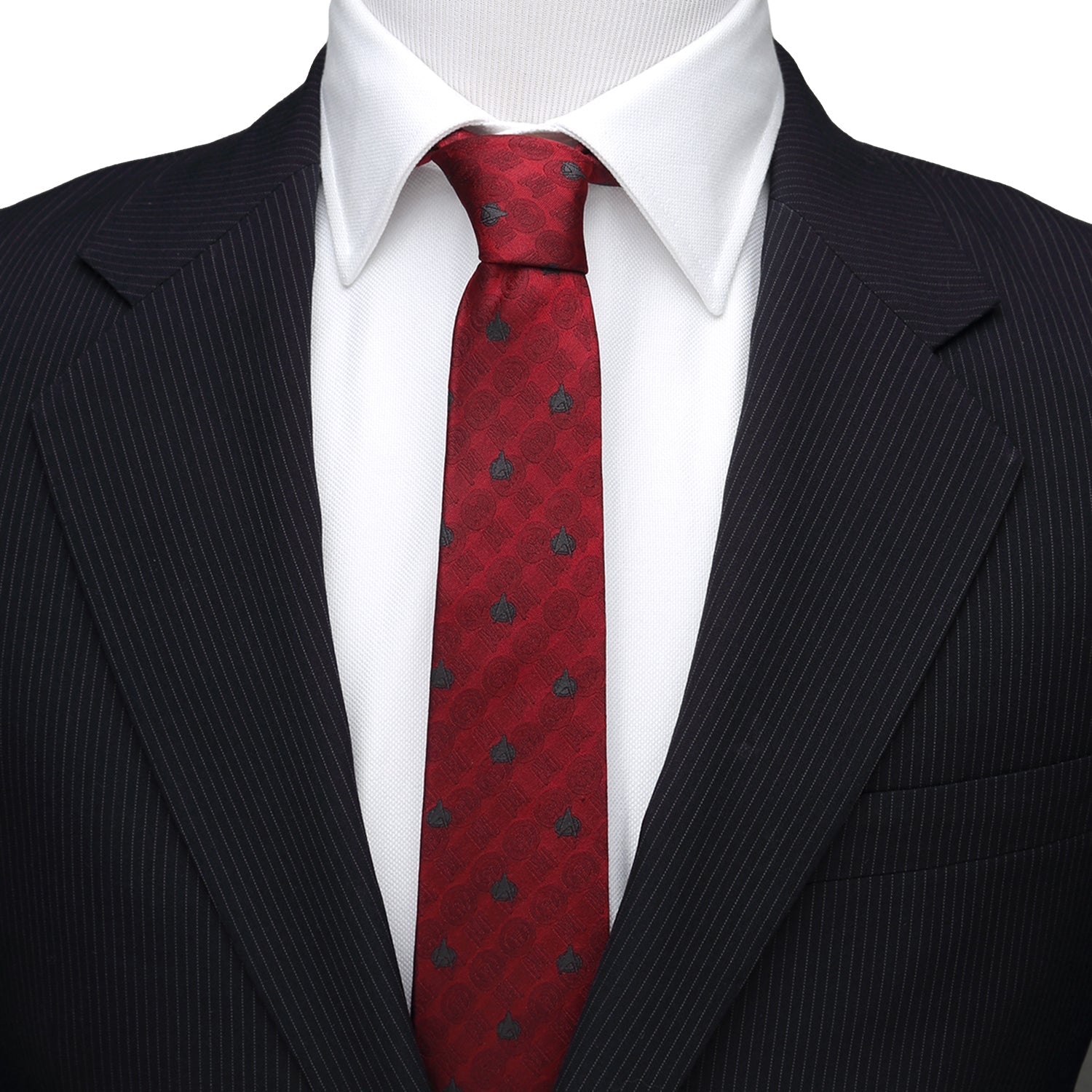 Star Trek TNG Red Delta Shield Men's Tie