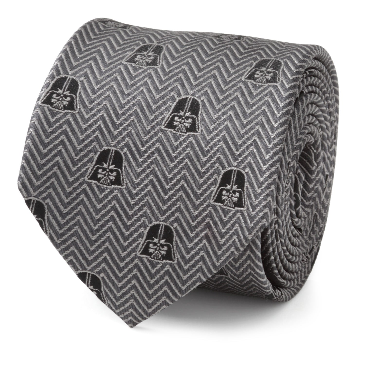 Star Wars Darth Vader Black and Gray Herringbone Tie