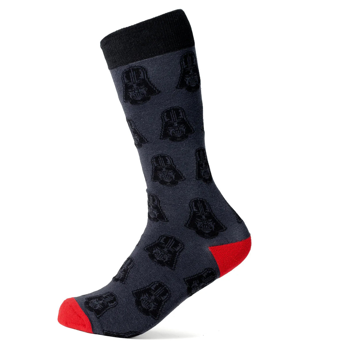Star Wars Darth Vader Black and Red Dress Sock and Lapel Pin Gift Set