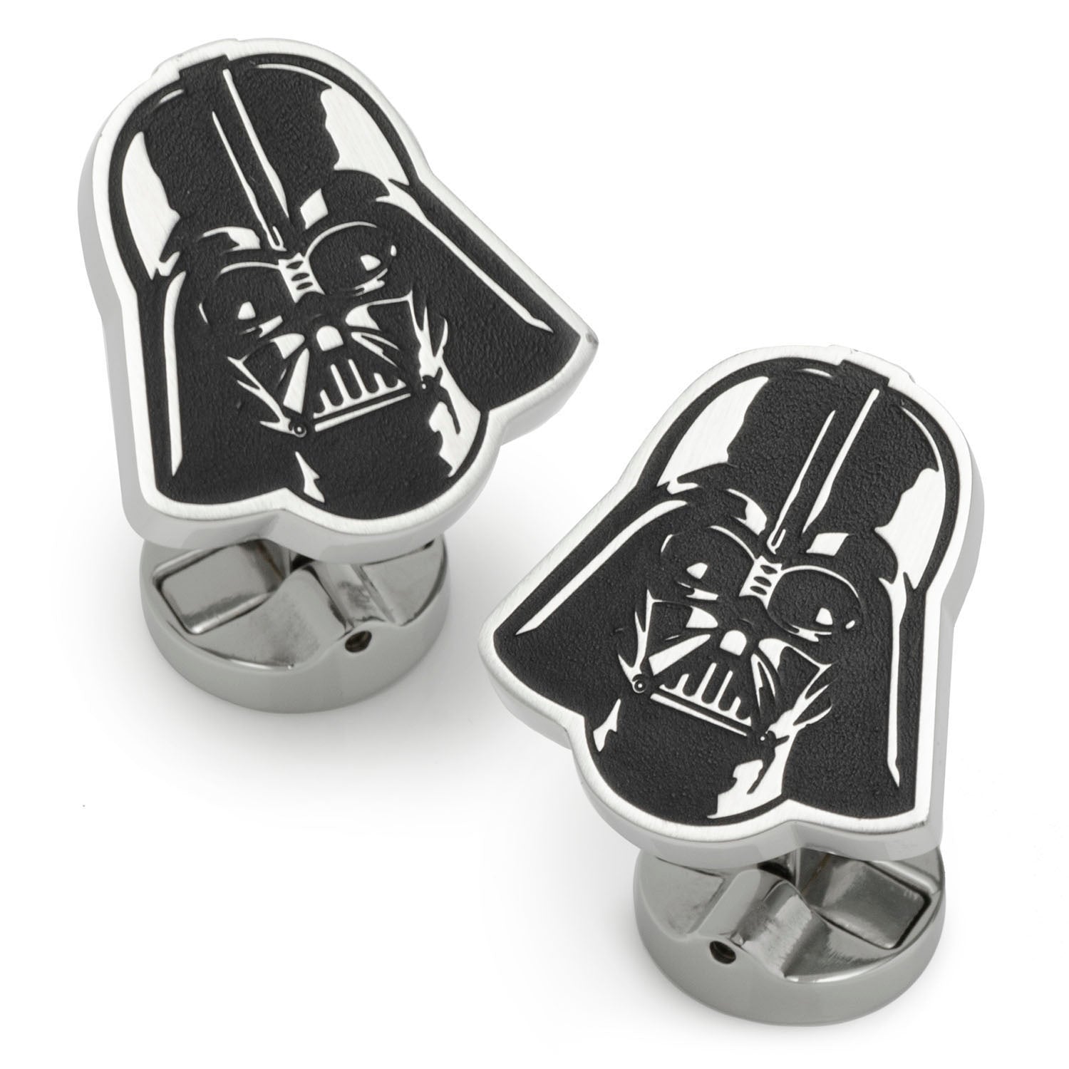 Star Wars Darth Vader Stainless Steel Printed Cufflinks with Empire and Rebel Crest Dog Tags Gift Set