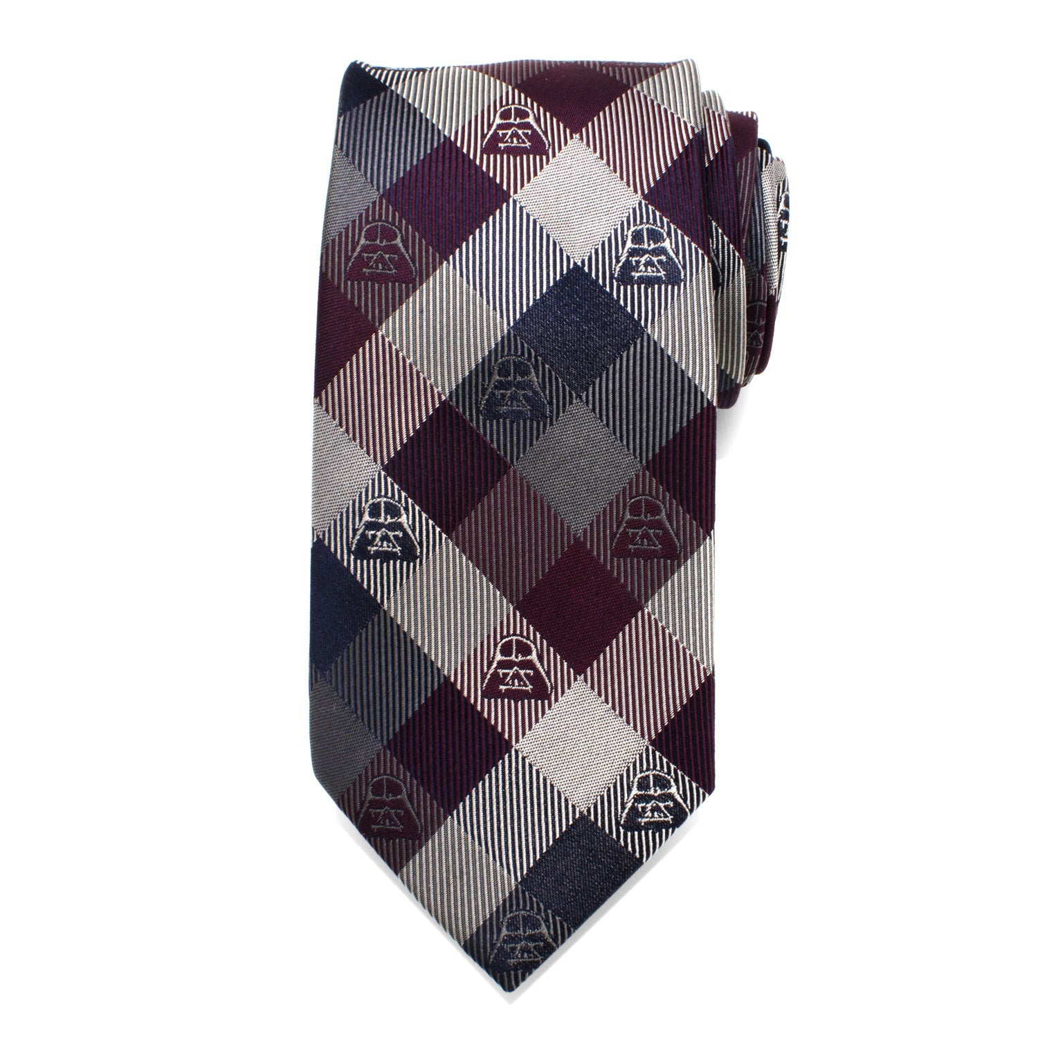 Star Wars Darth Vader Plum Plaid Tie