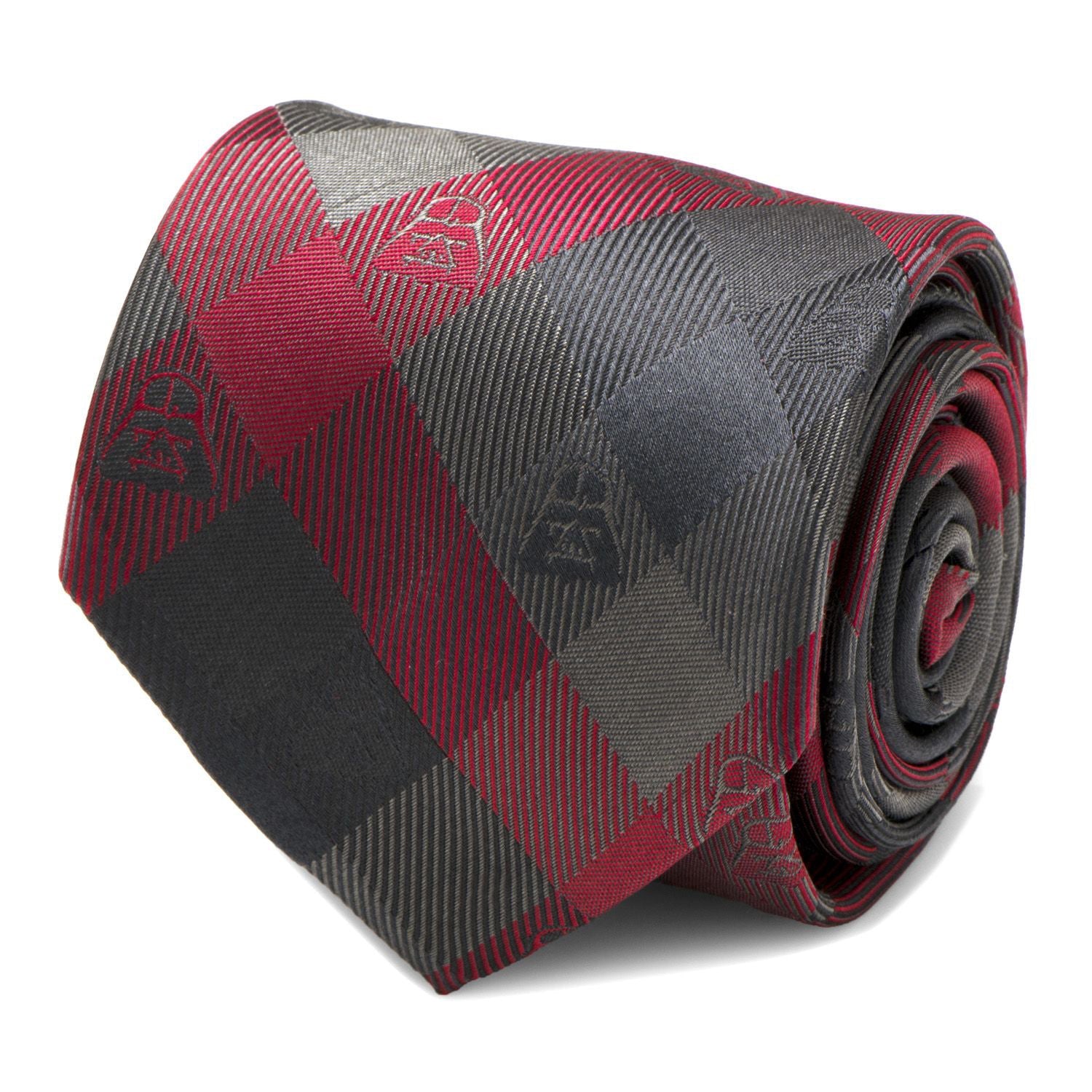 Star Wars Darth Vader Black and Red Plaid Tie