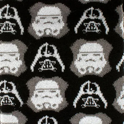 Star Wars Darth Vader and Stormtrooper Black Dress Socks and Darth Vader Lapel Pin Gift Set