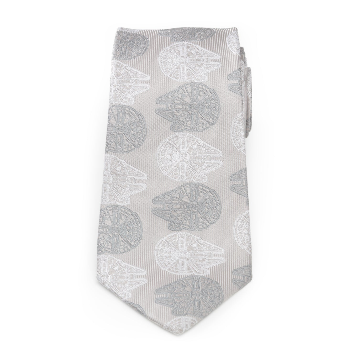 Star Wars Millennium Falcon White and Gray Checkered Tie