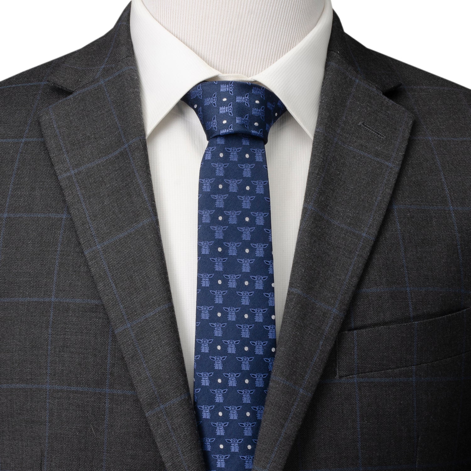 Star Wars Grogu Navy Blue Tie