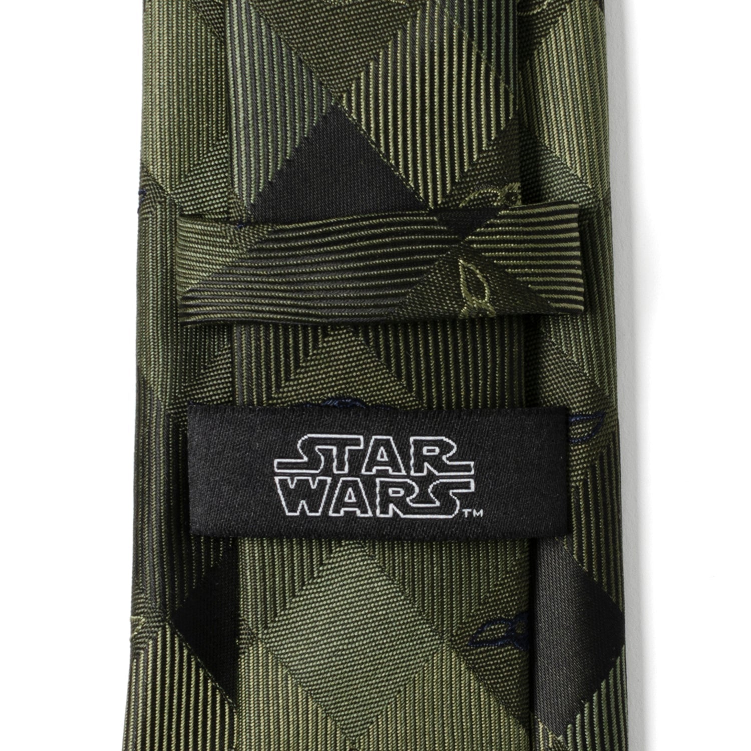 Star Wars Grogu Green Plaid Tie