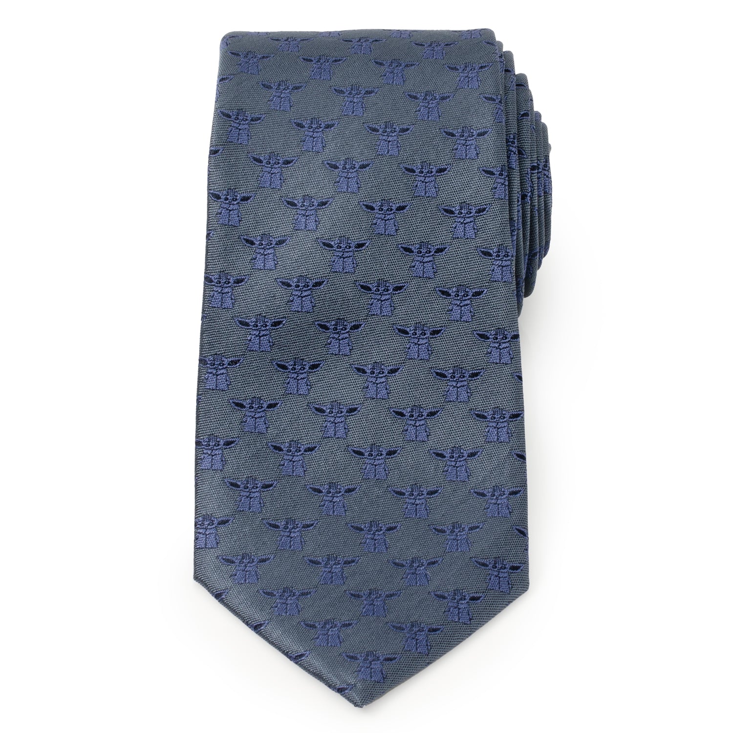 Star Wars Grogu Blue Tonal Tie